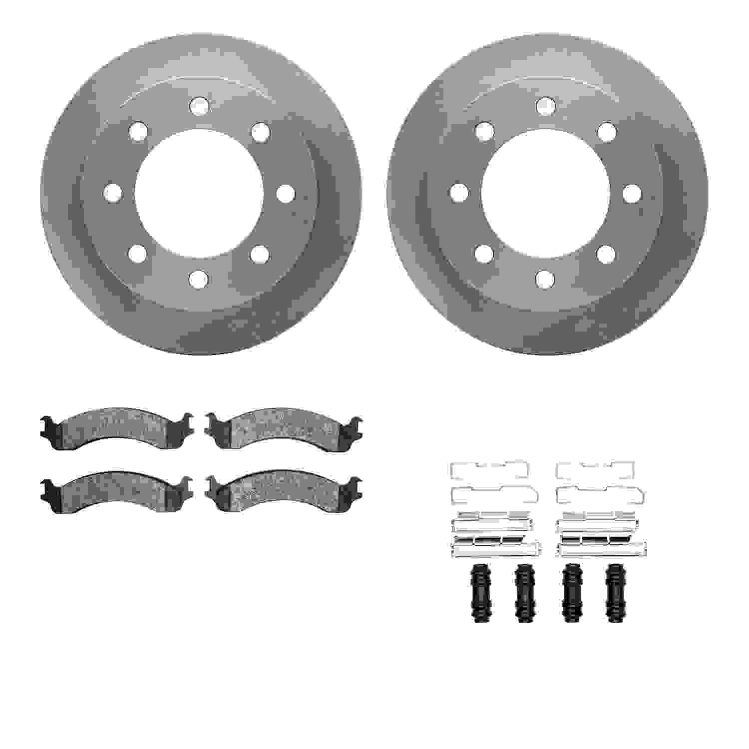 Dynamic Friction Company Disc Brake Pad and Rotor / Drum Brake Shoe and Drum Kit 6312-40078