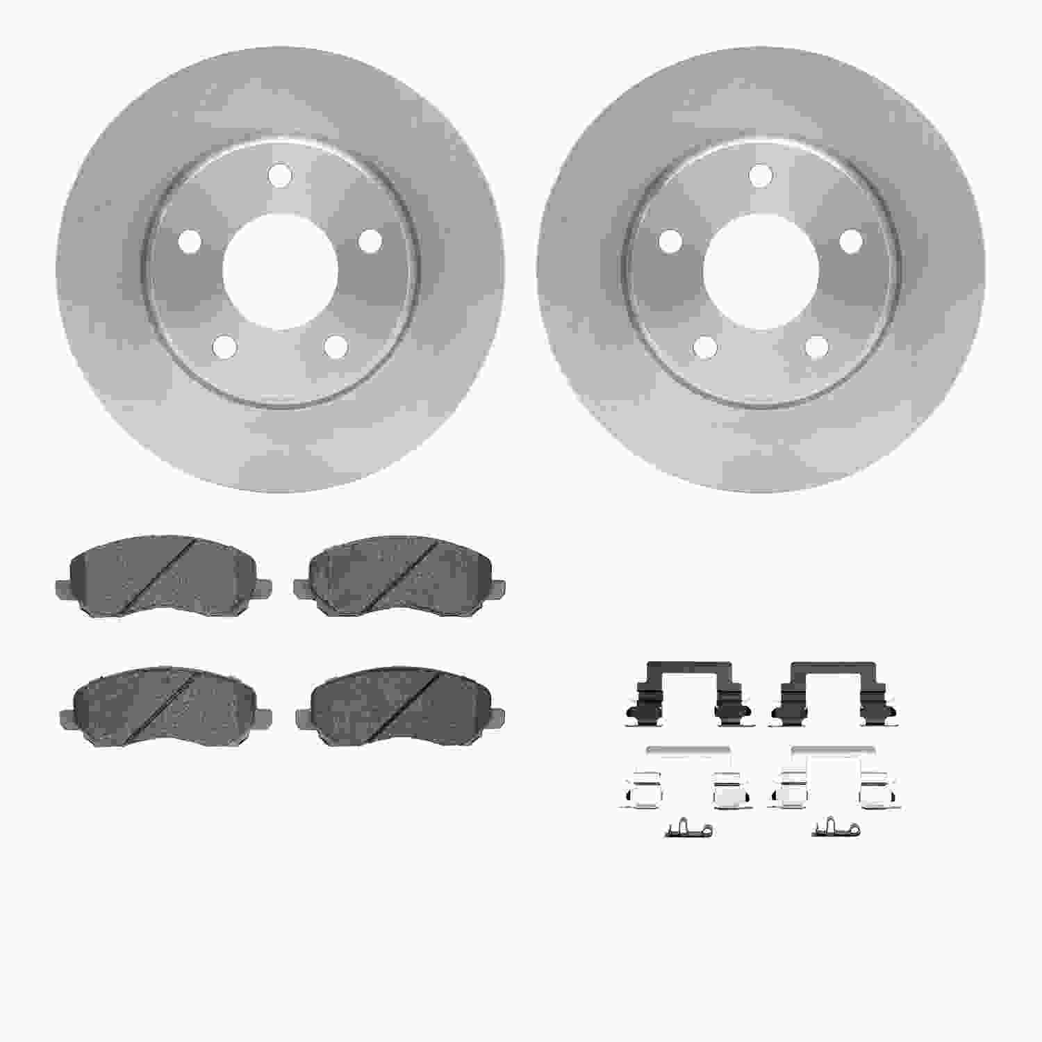 Dynamic Friction Company Disc Brake Pad and Rotor / Drum Brake Shoe and Drum Kit 6312-40081