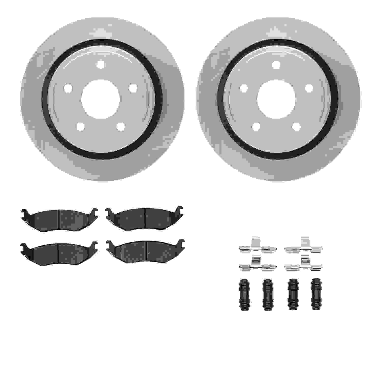 Dynamic Friction Company Disc Brake Pad and Rotor / Drum Brake Shoe and Drum Kit 6312-40083