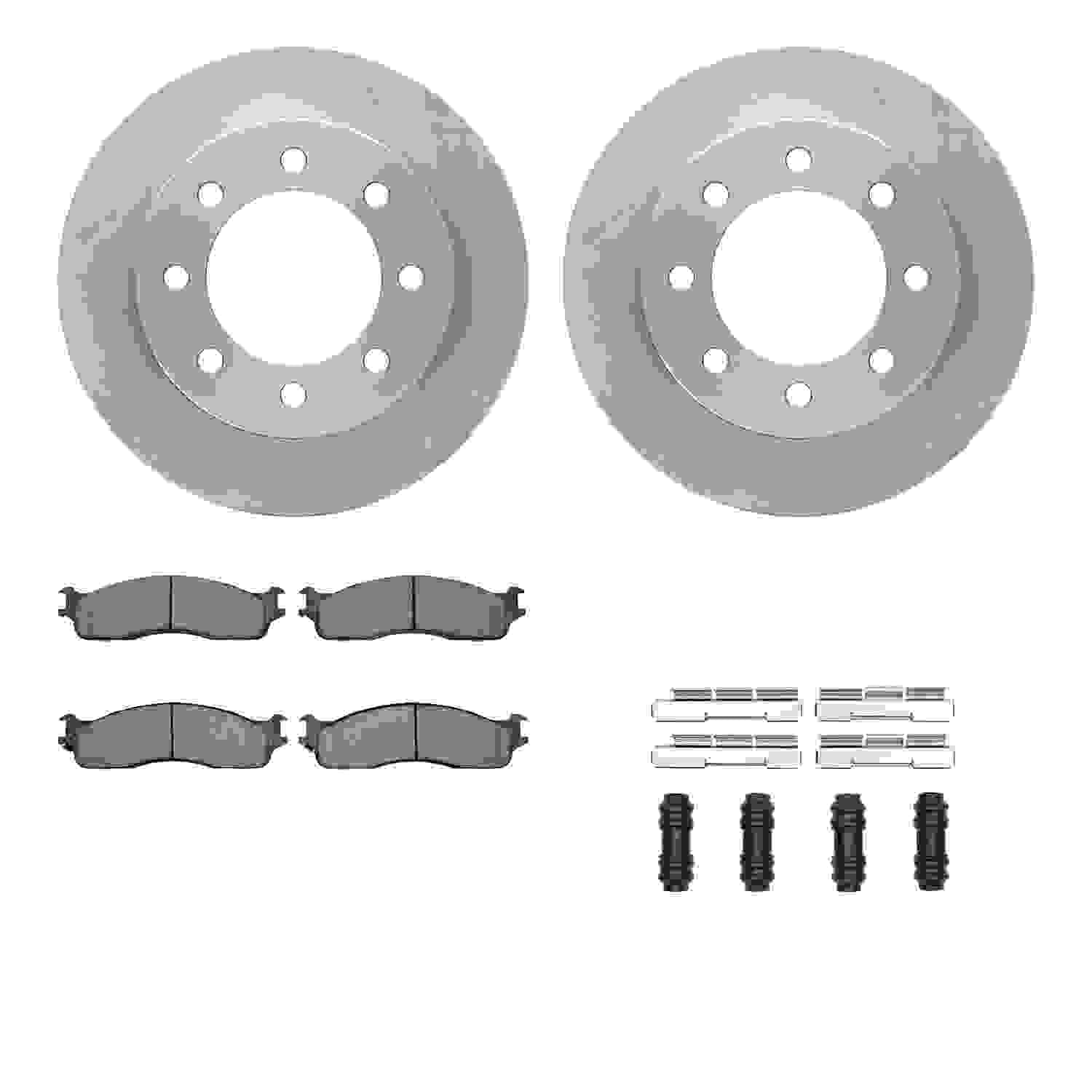 Dynamic Friction Company Disc Brake Pad and Rotor / Drum Brake Shoe and Drum Kit 6312-40088