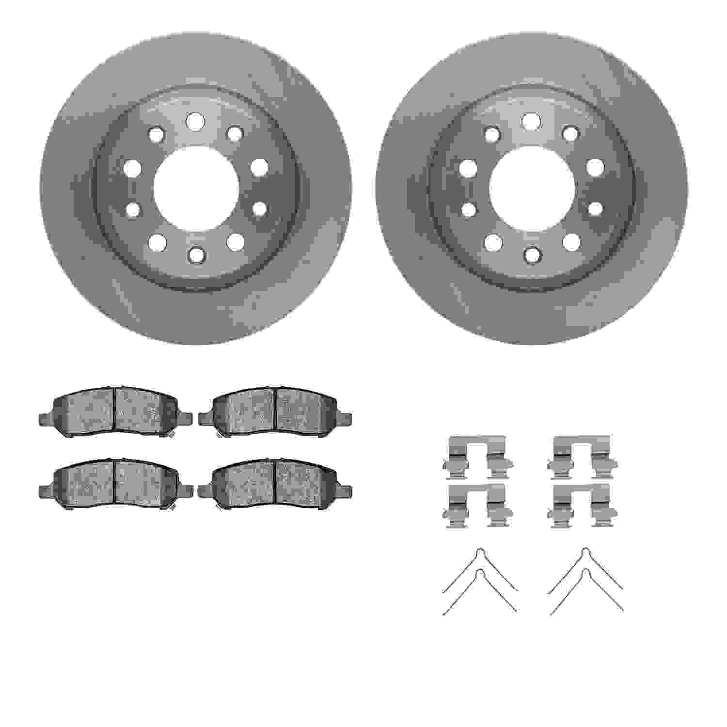 Dynamic Friction Company Disc Brake Pad and Rotor / Drum Brake Shoe and Drum Kit 6312-40098