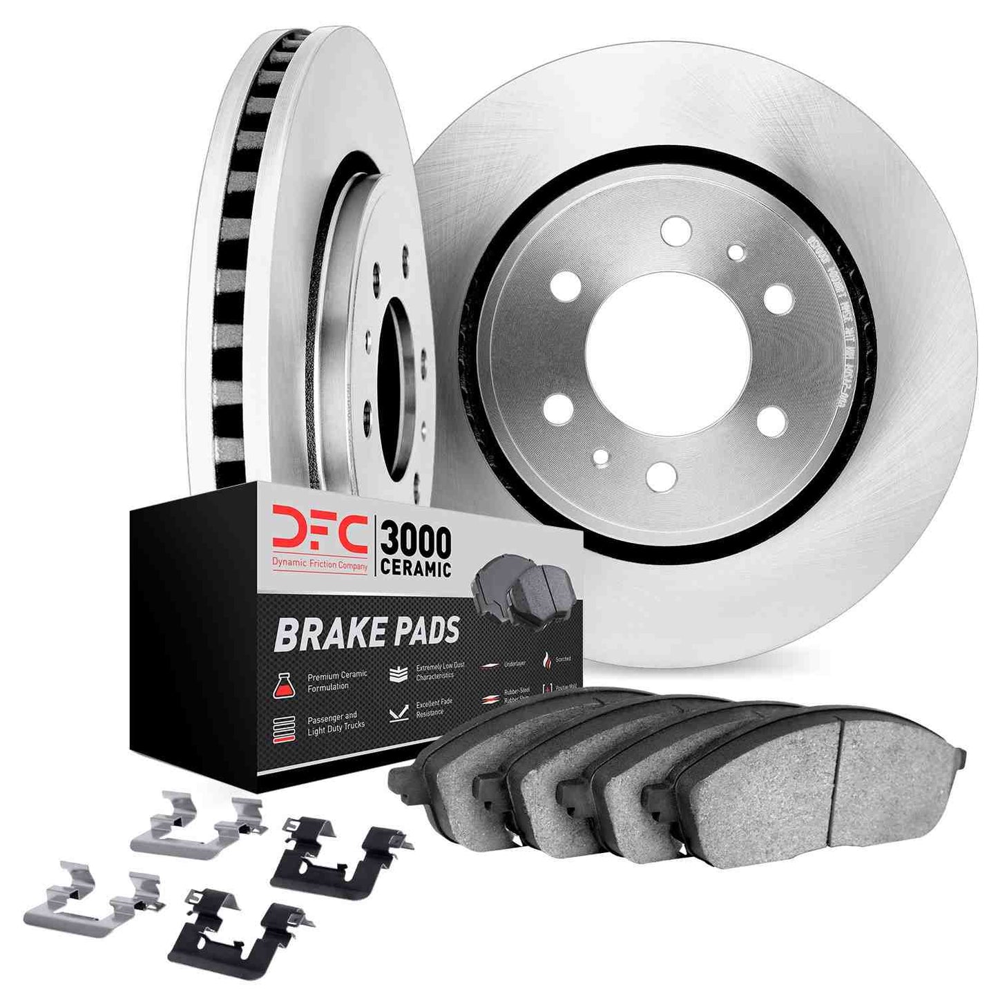 Dynamic Friction Company Disc Brake Pad and Rotor / Drum Brake Shoe and Drum Kit 6312-42007