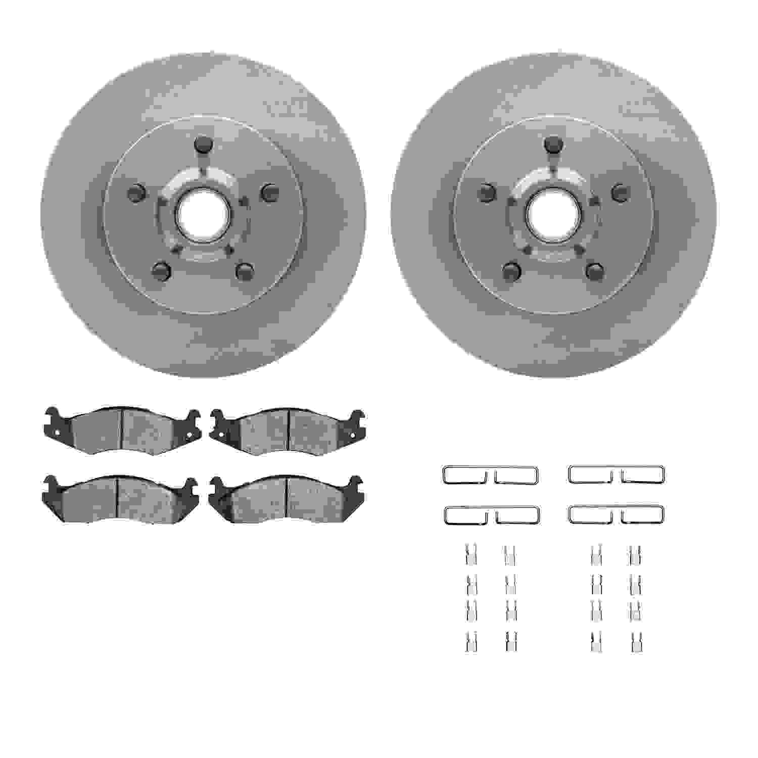 Dynamic Friction Company Disc Brake Pad and Rotor / Drum Brake Shoe and Drum Kit 6312-42015