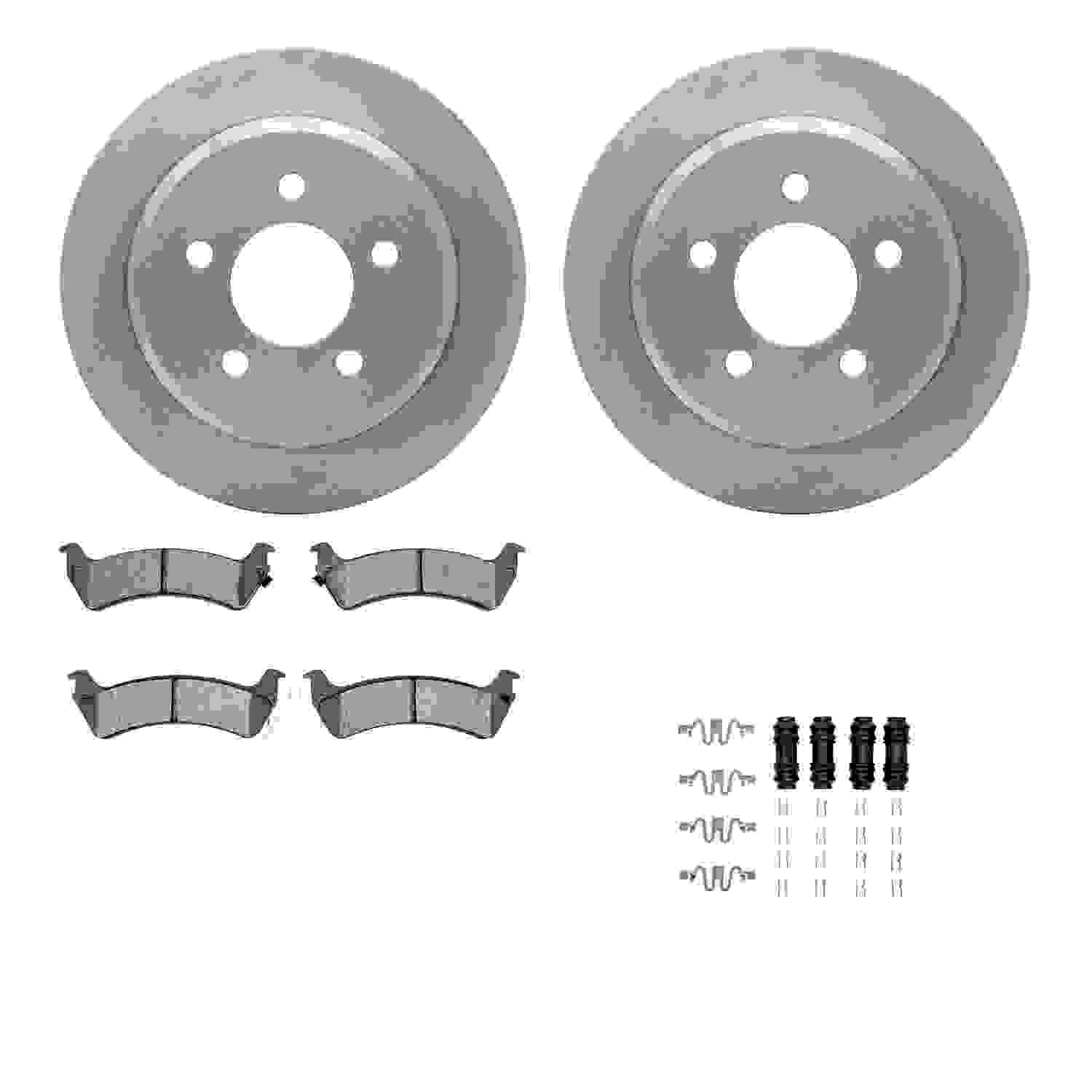 Dynamic Friction Company Disc Brake Pad and Rotor / Drum Brake Shoe and Drum Kit 6312-42020