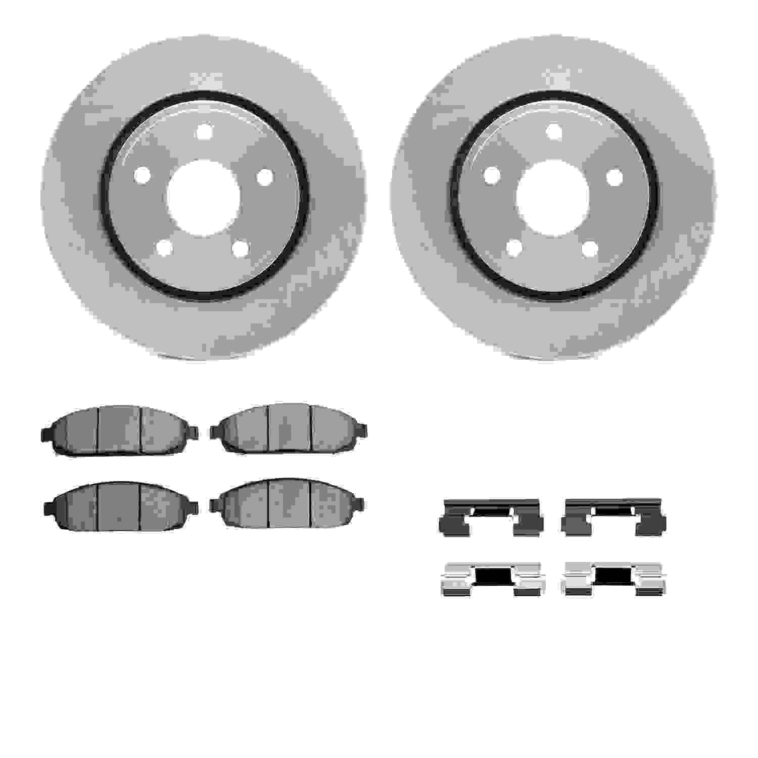 Dynamic Friction Company Disc Brake Pad and Rotor / Drum Brake Shoe and Drum Kit 6312-42029