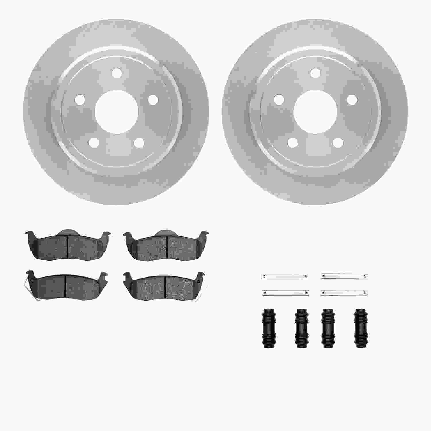 Dynamic Friction Company Disc Brake Pad and Rotor / Drum Brake Shoe and Drum Kit 6312-42031