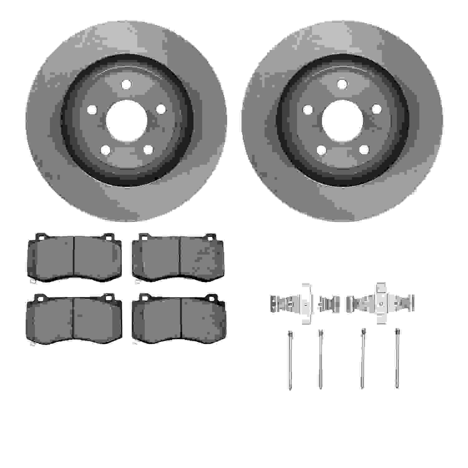 Dynamic Friction Company Disc Brake Pad and Rotor / Drum Brake Shoe and Drum Kit 6312-42032