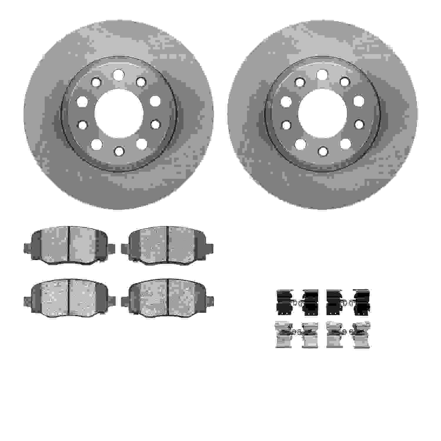 Dynamic Friction Company Disc Brake Pad and Rotor / Drum Brake Shoe and Drum Kit 6312-42049