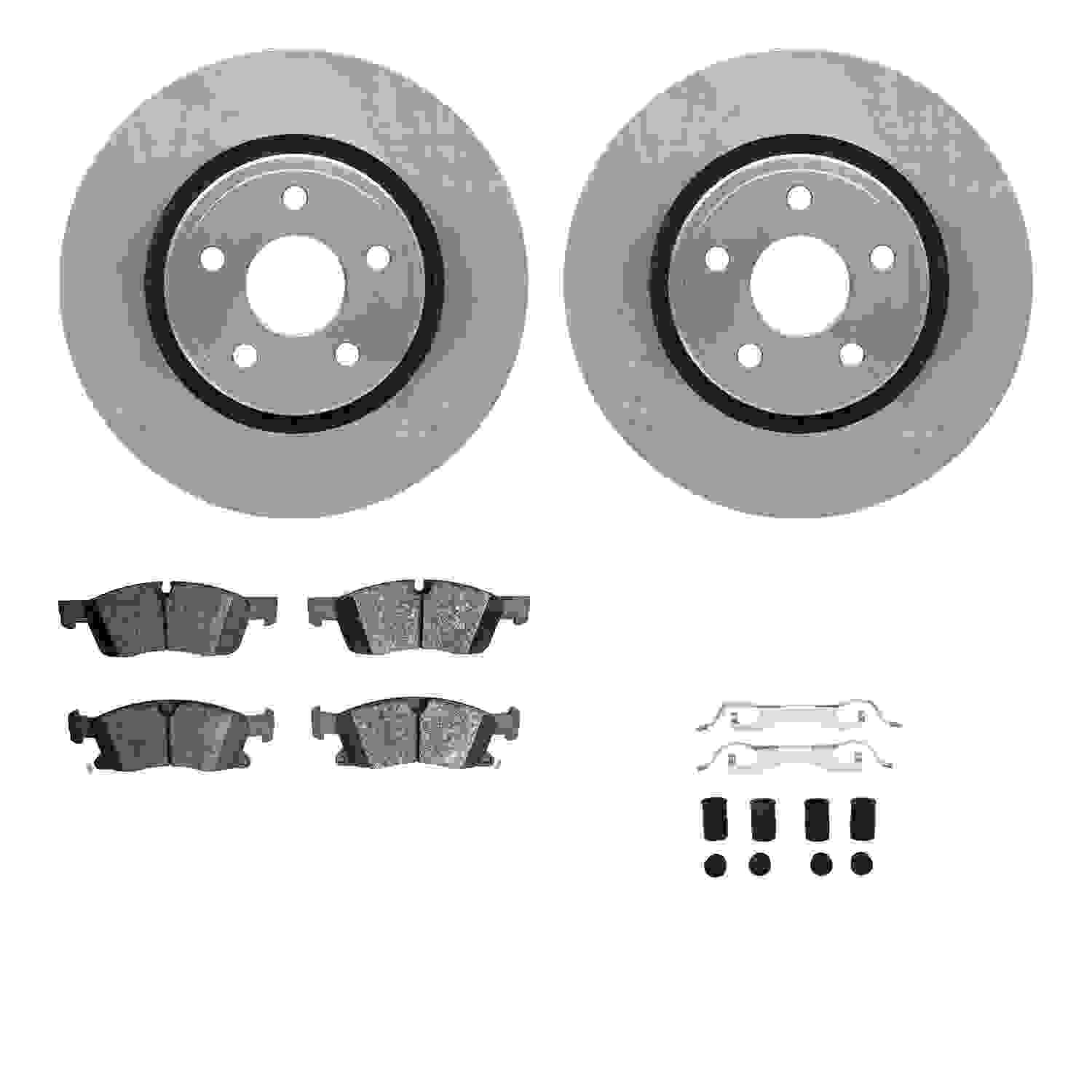 Dynamic Friction Company Disc Brake Pad and Rotor / Drum Brake Shoe and Drum Kit 6312-42053