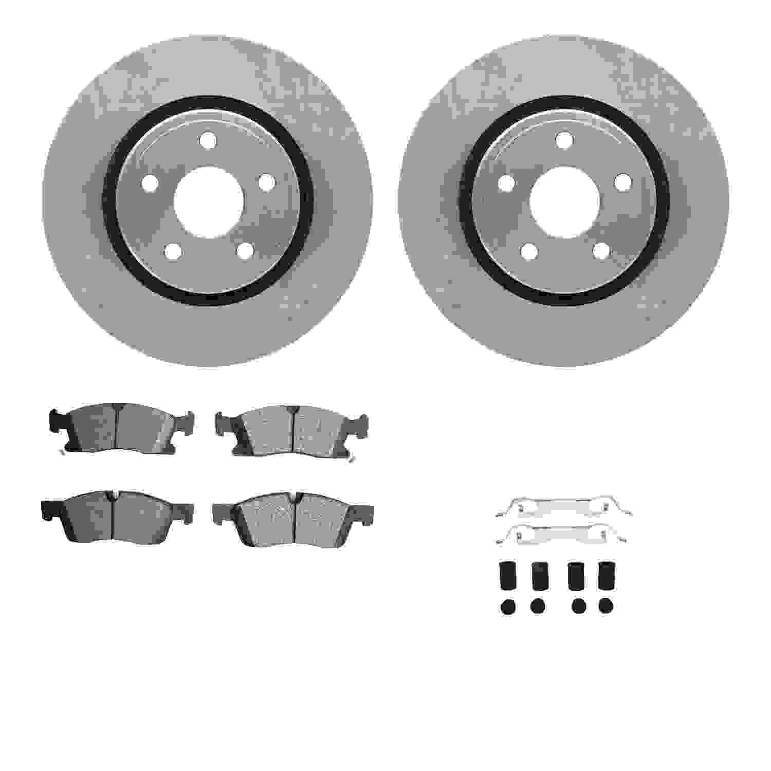 Dynamic Friction Company Disc Brake Pad and Rotor / Drum Brake Shoe and Drum Kit 6312-42055