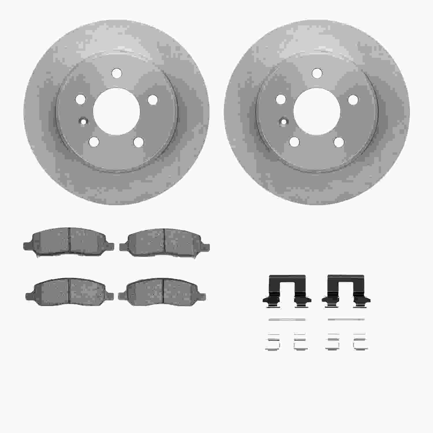 Dynamic Friction Company Disc Brake Pad and Rotor / Drum Brake Shoe and Drum Kit 6312-45024