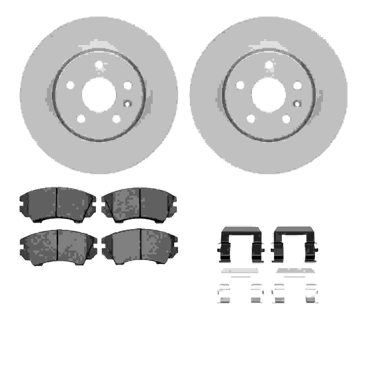 Dynamic Friction Company Disc Brake Pad and Rotor / Drum Brake Shoe and Drum Kit 6312-45025