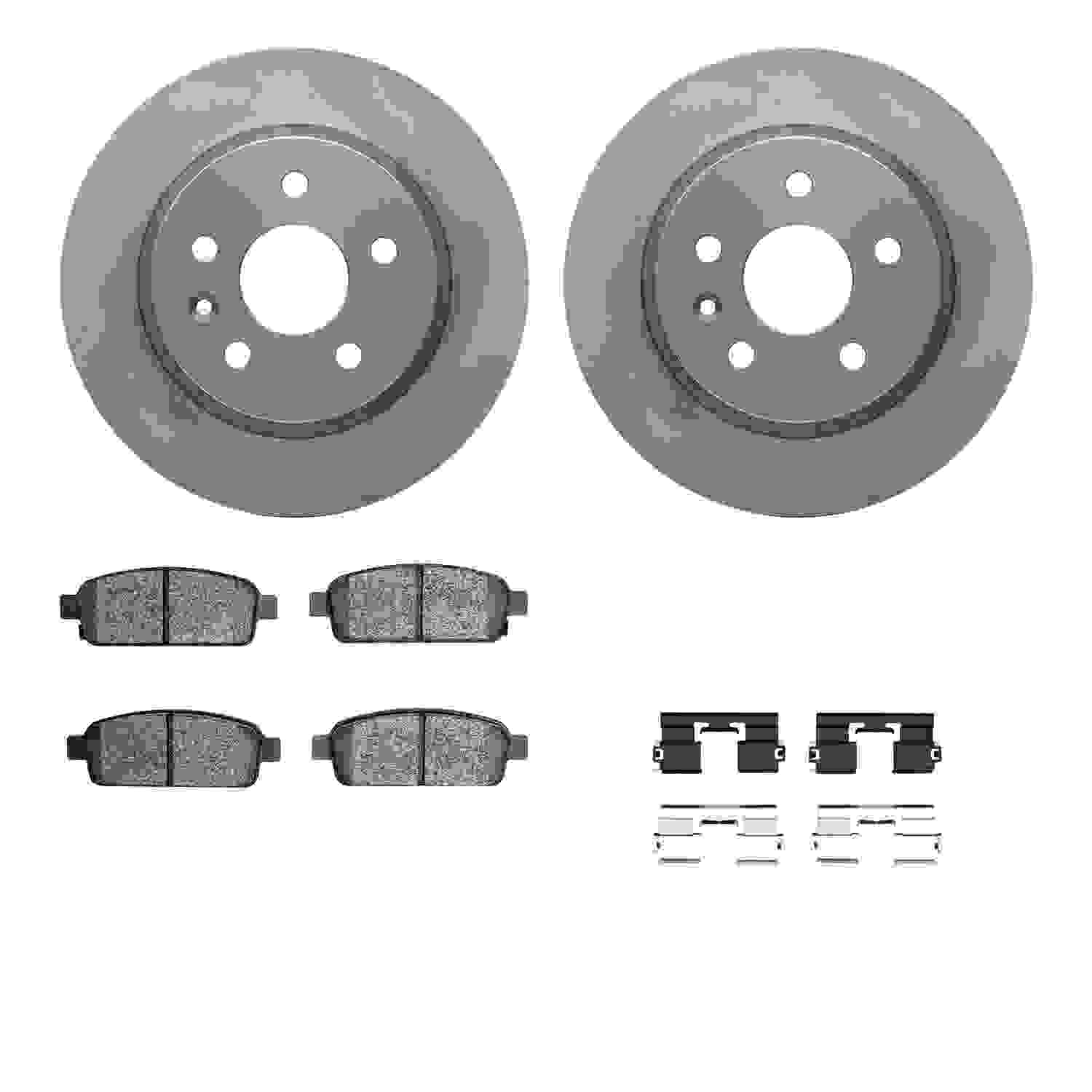 Dynamic Friction Company Disc Brake Pad and Rotor / Drum Brake Shoe and Drum Kit 6312-45029