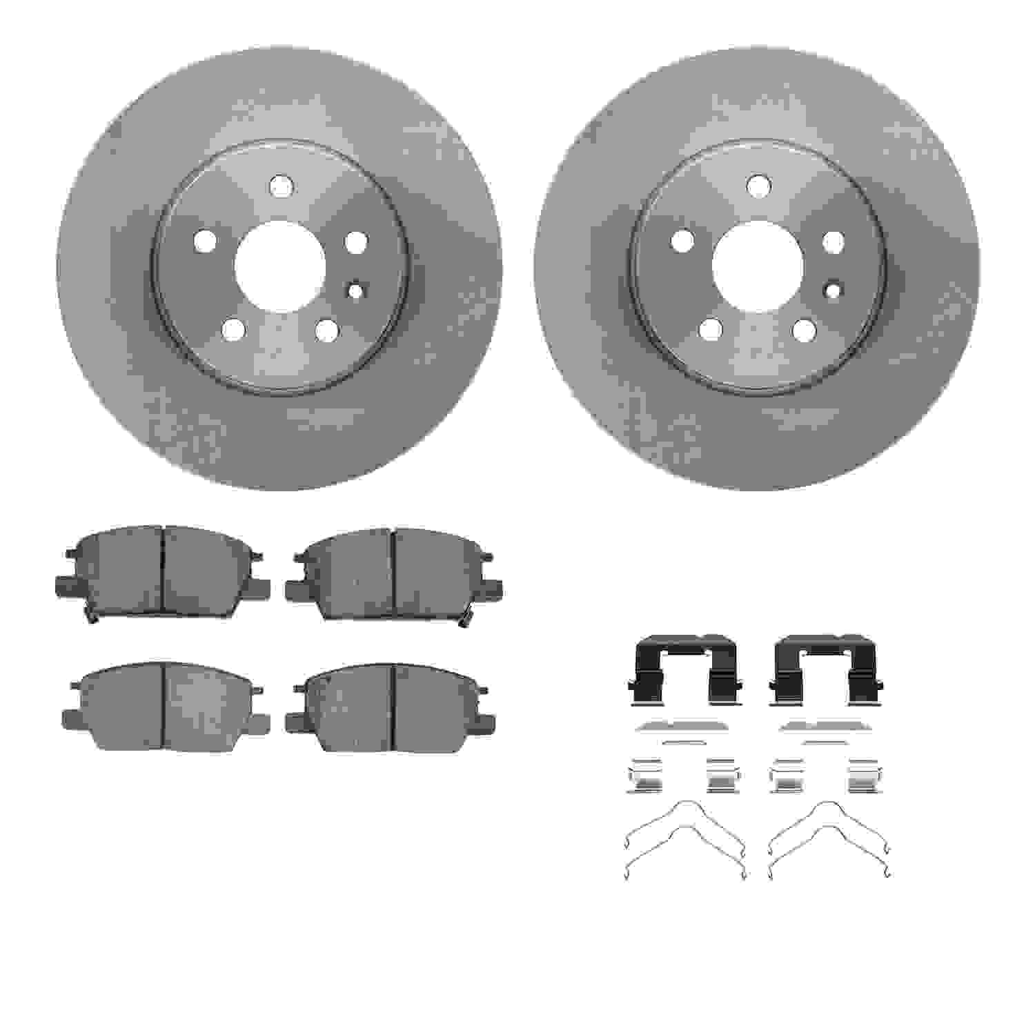 Dynamic Friction Company Disc Brake Pad and Rotor / Drum Brake Shoe and Drum Kit 6312-45032