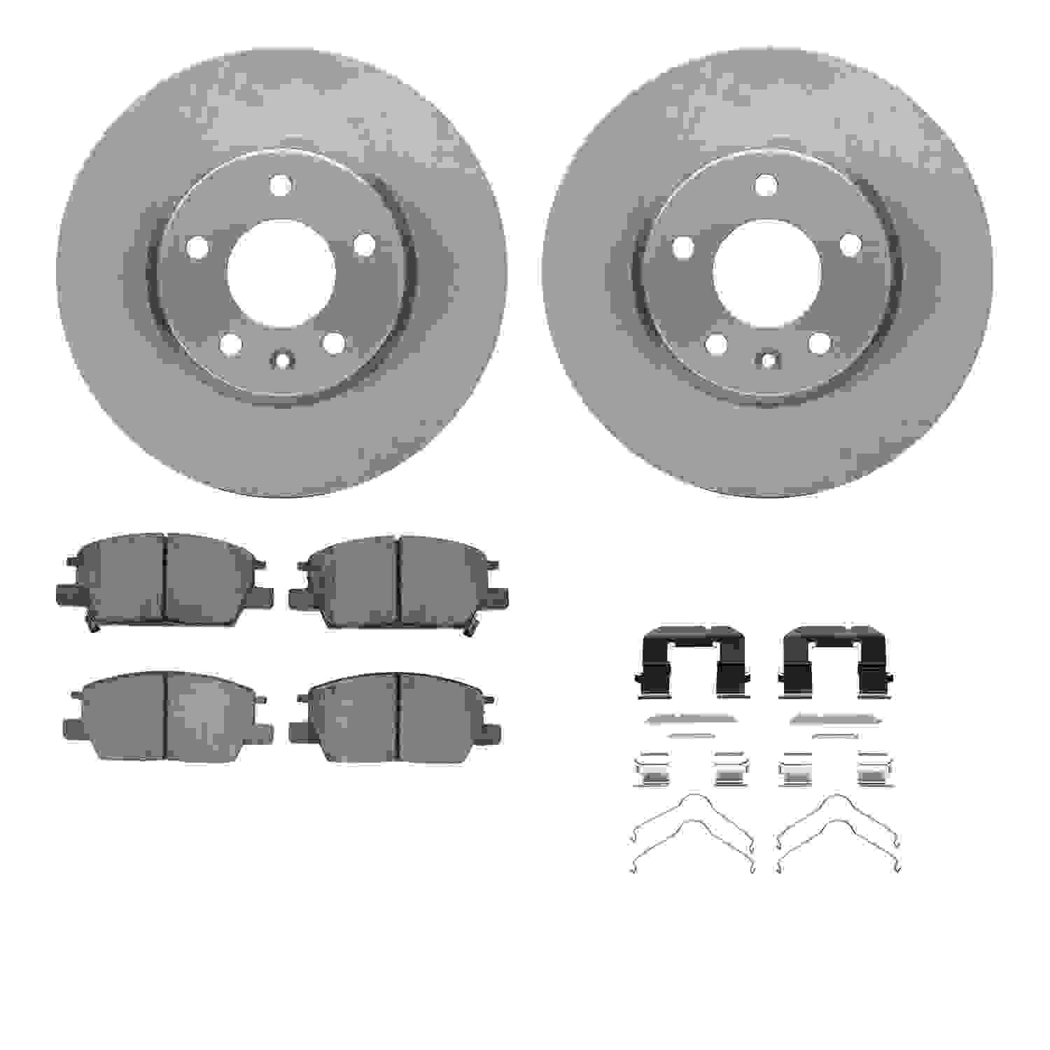 Dynamic Friction Company Disc Brake Pad and Rotor / Drum Brake Shoe and Drum Kit 6312-45033