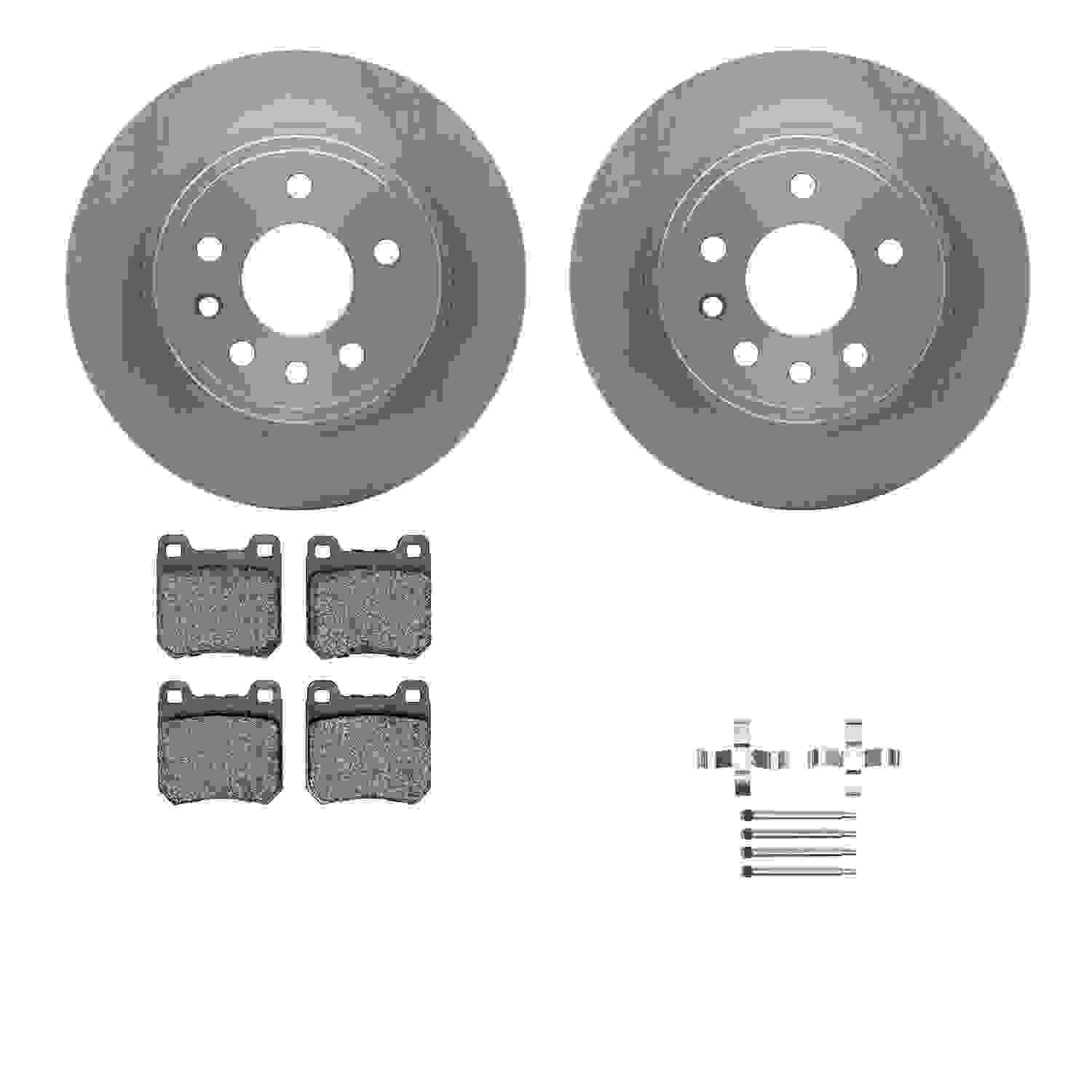 Dynamic Friction Company Disc Brake Pad and Rotor / Drum Brake Shoe and Drum Kit 6312-46009