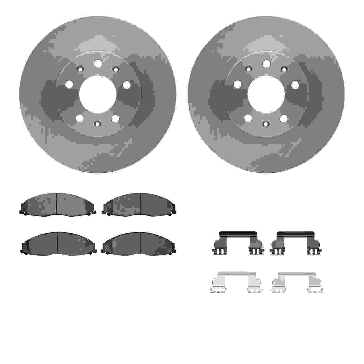 Dynamic Friction Company Disc Brake Pad and Rotor / Drum Brake Shoe and Drum Kit 6312-46025