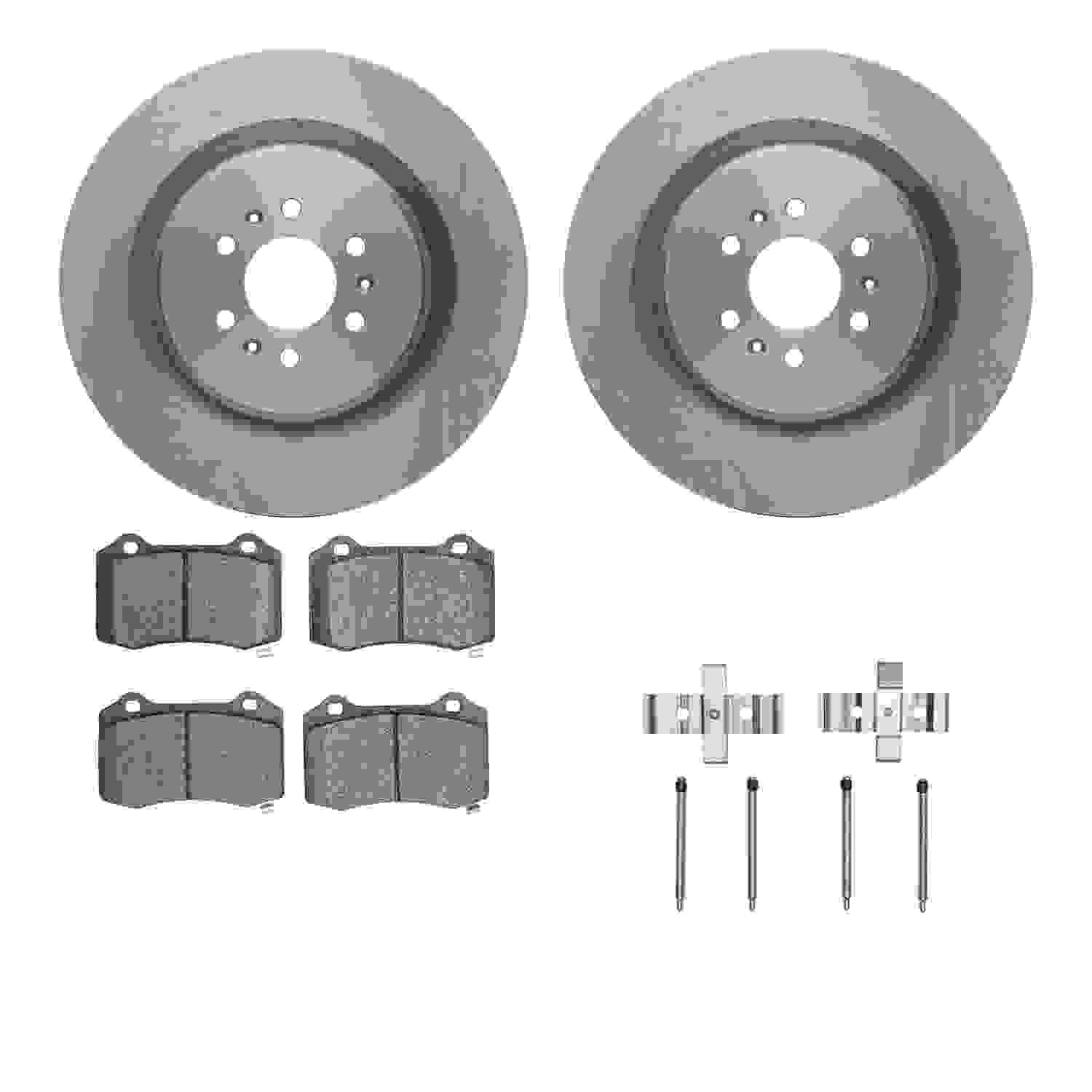 Dynamic Friction Company Disc Brake Pad and Rotor / Drum Brake Shoe and Drum Kit 6312-46041