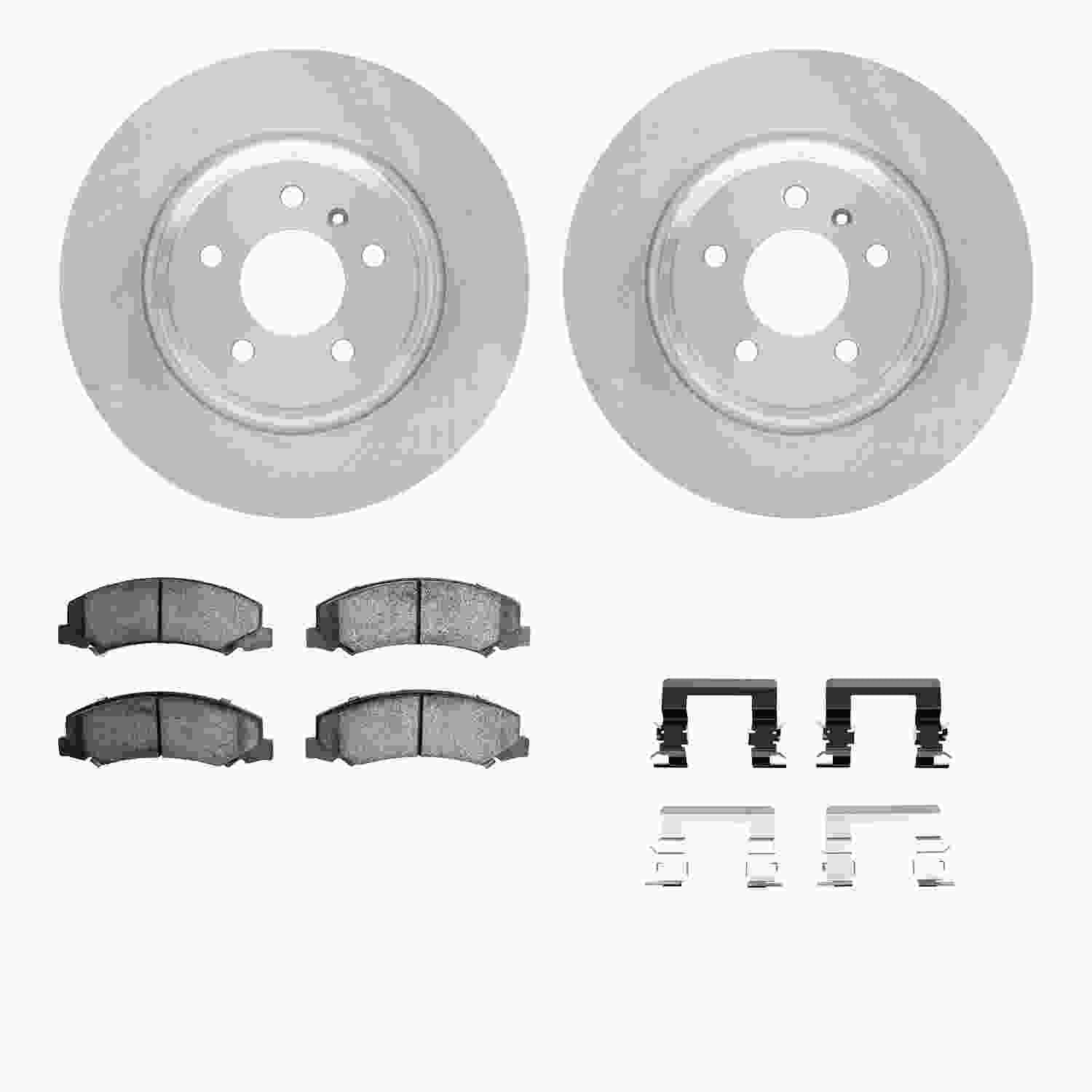 Dynamic Friction Company Disc Brake Pad and Rotor / Drum Brake Shoe and Drum Kit 6312-46043