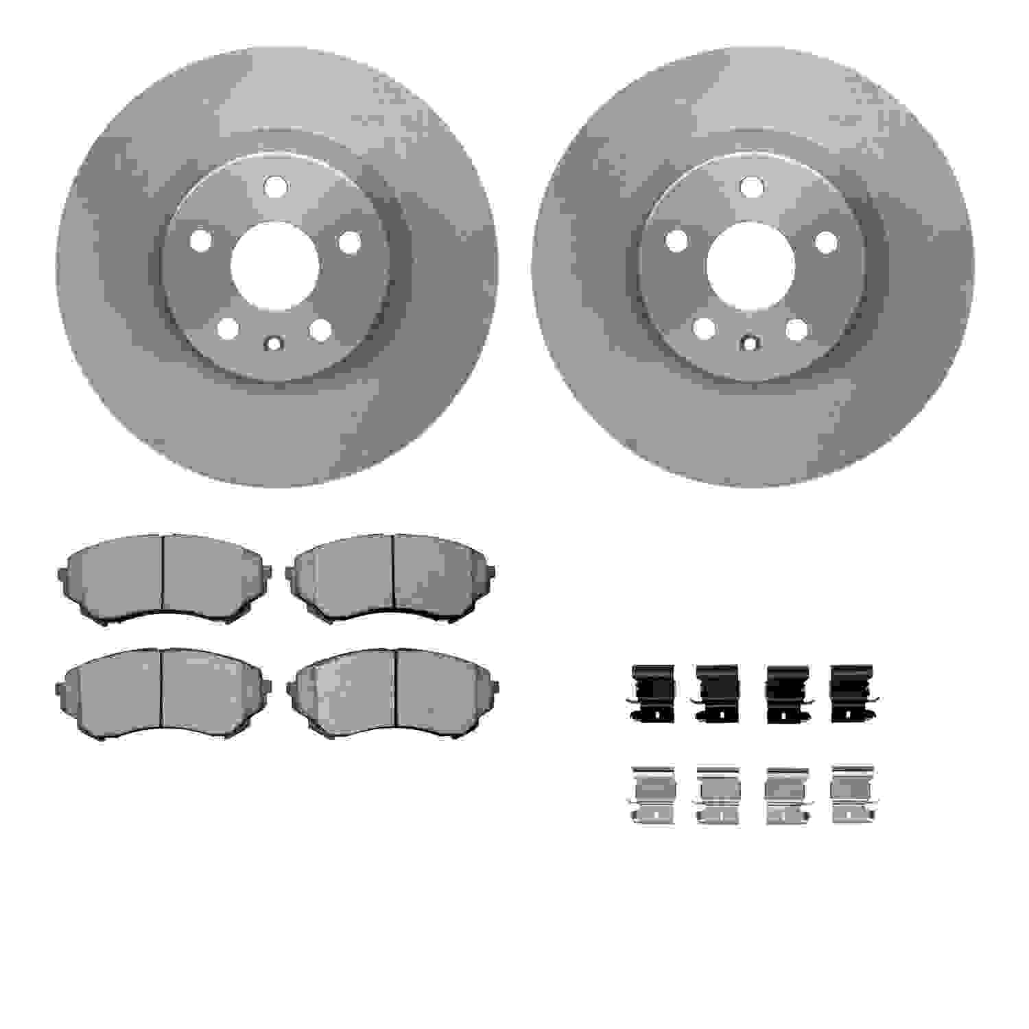 Dynamic Friction Company Disc Brake Pad and Rotor / Drum Brake Shoe and Drum Kit 6312-46044