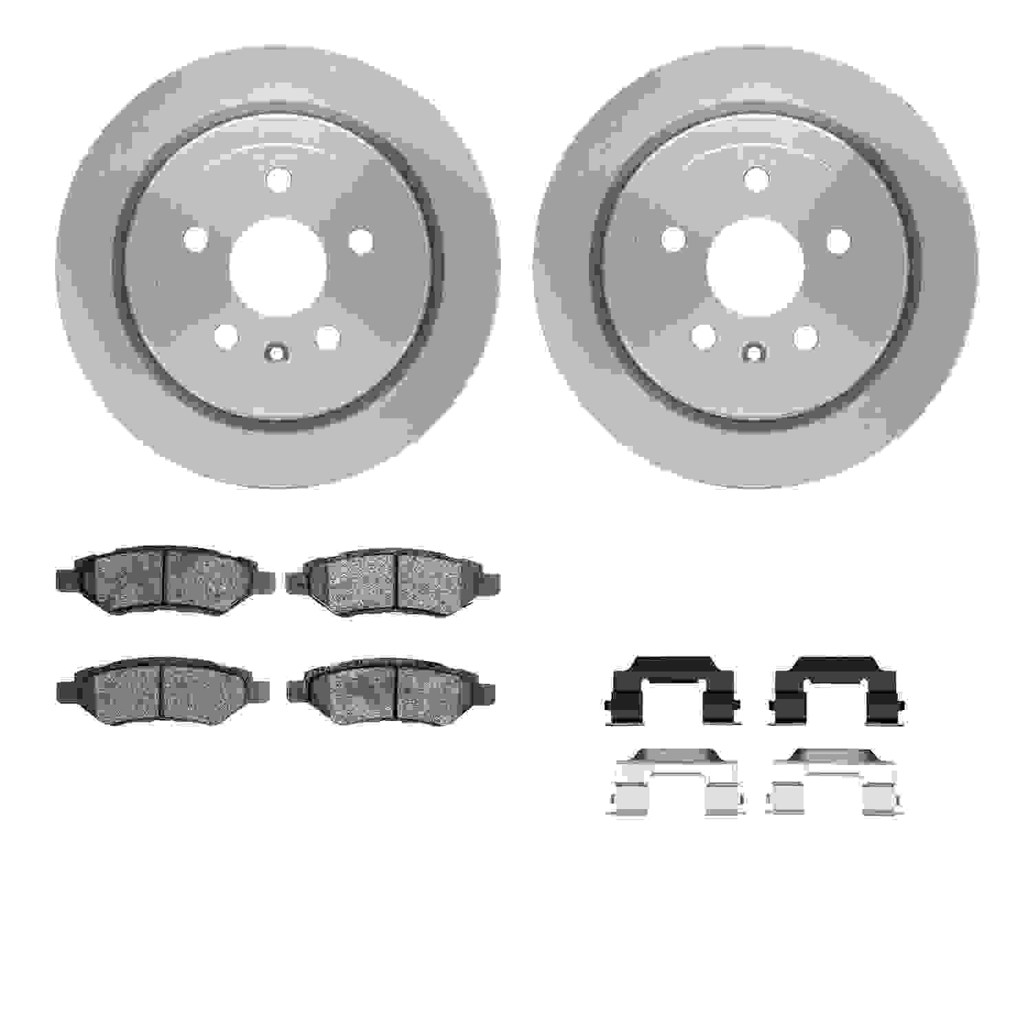 Dynamic Friction Company Disc Brake Pad and Rotor / Drum Brake Shoe and Drum Kit 6312-46047