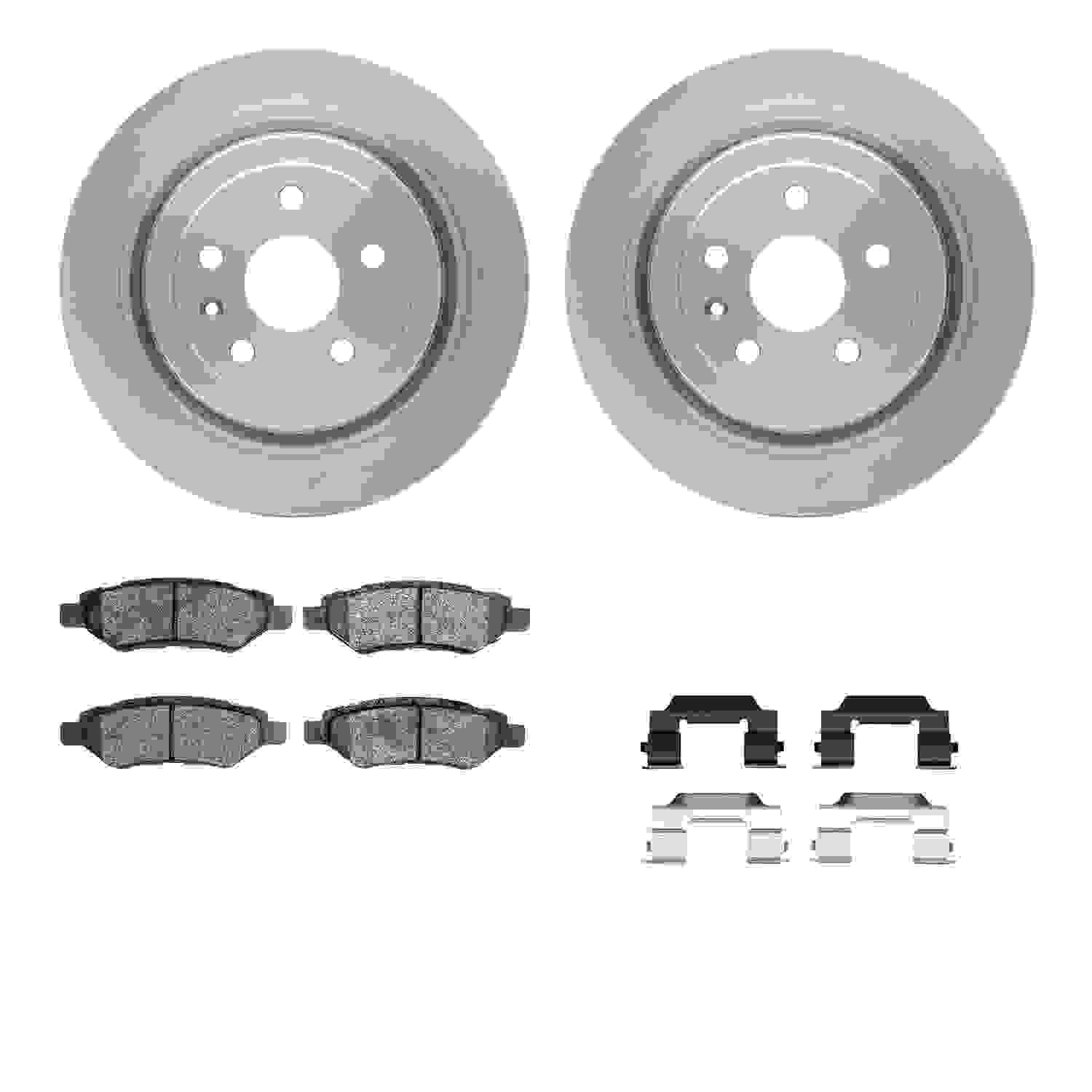 Dynamic Friction Company Disc Brake Pad and Rotor / Drum Brake Shoe and Drum Kit 6312-46048