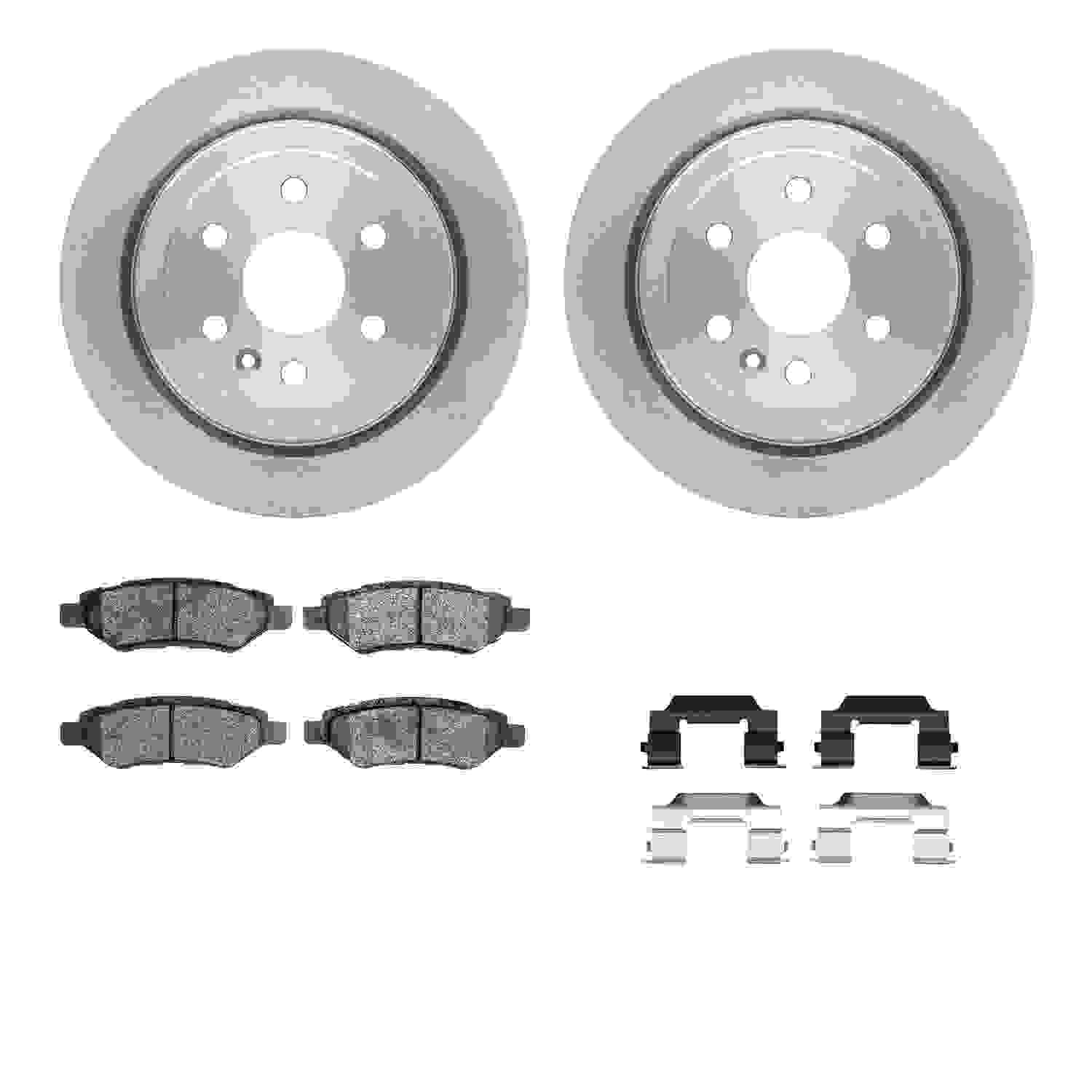 Dynamic Friction Company Disc Brake Pad and Rotor / Drum Brake Shoe and Drum Kit 6312-46049