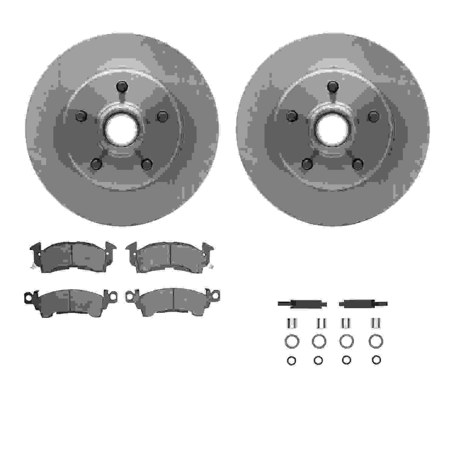 Dynamic Friction Company Disc Brake Pad and Rotor / Drum Brake Shoe and Drum Kit 6312-47008