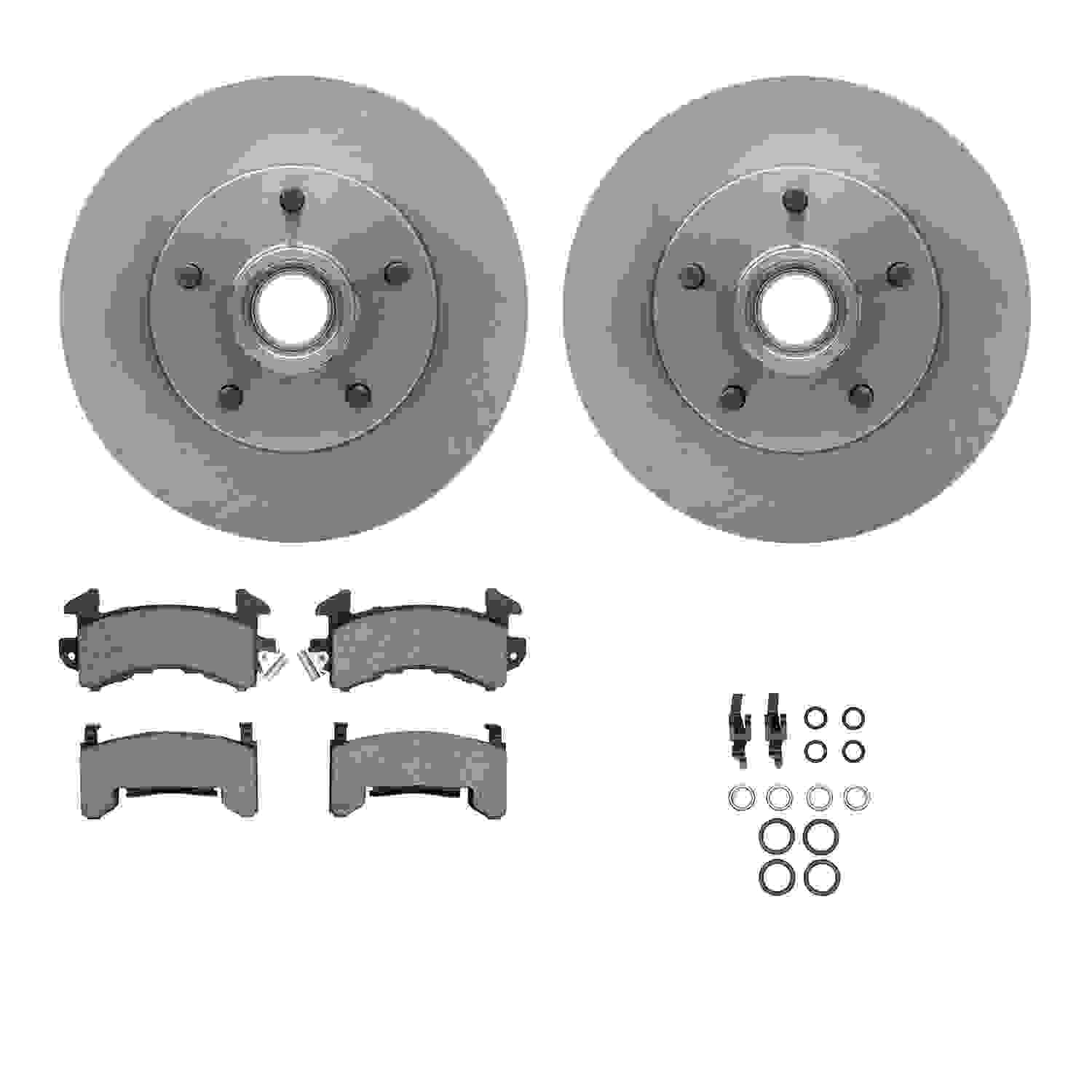 Dynamic Friction Company Disc Brake Pad and Rotor / Drum Brake Shoe and Drum Kit 6312-47015