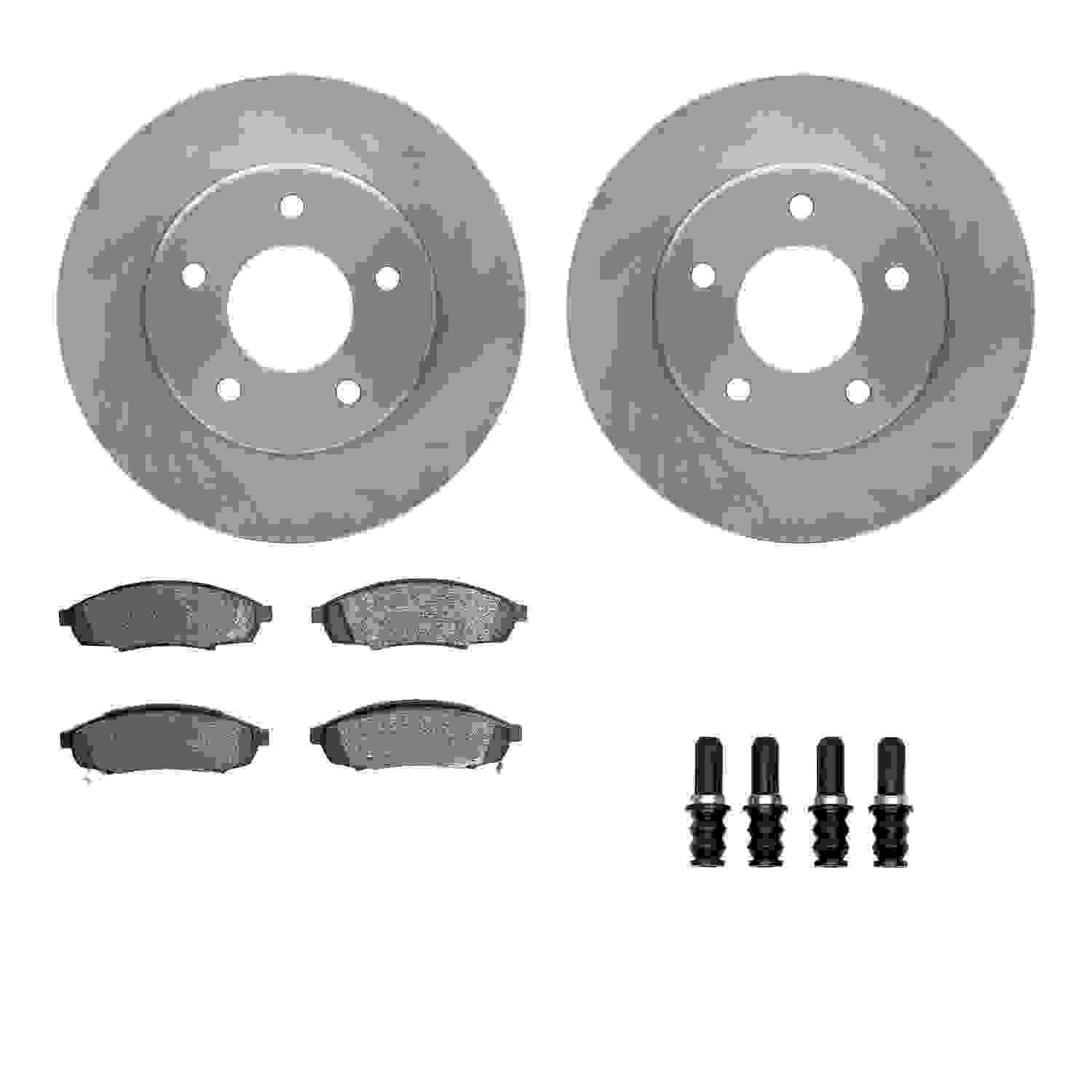 Dynamic Friction Company Disc Brake Pad and Rotor / Drum Brake Shoe and Drum Kit 6312-47028