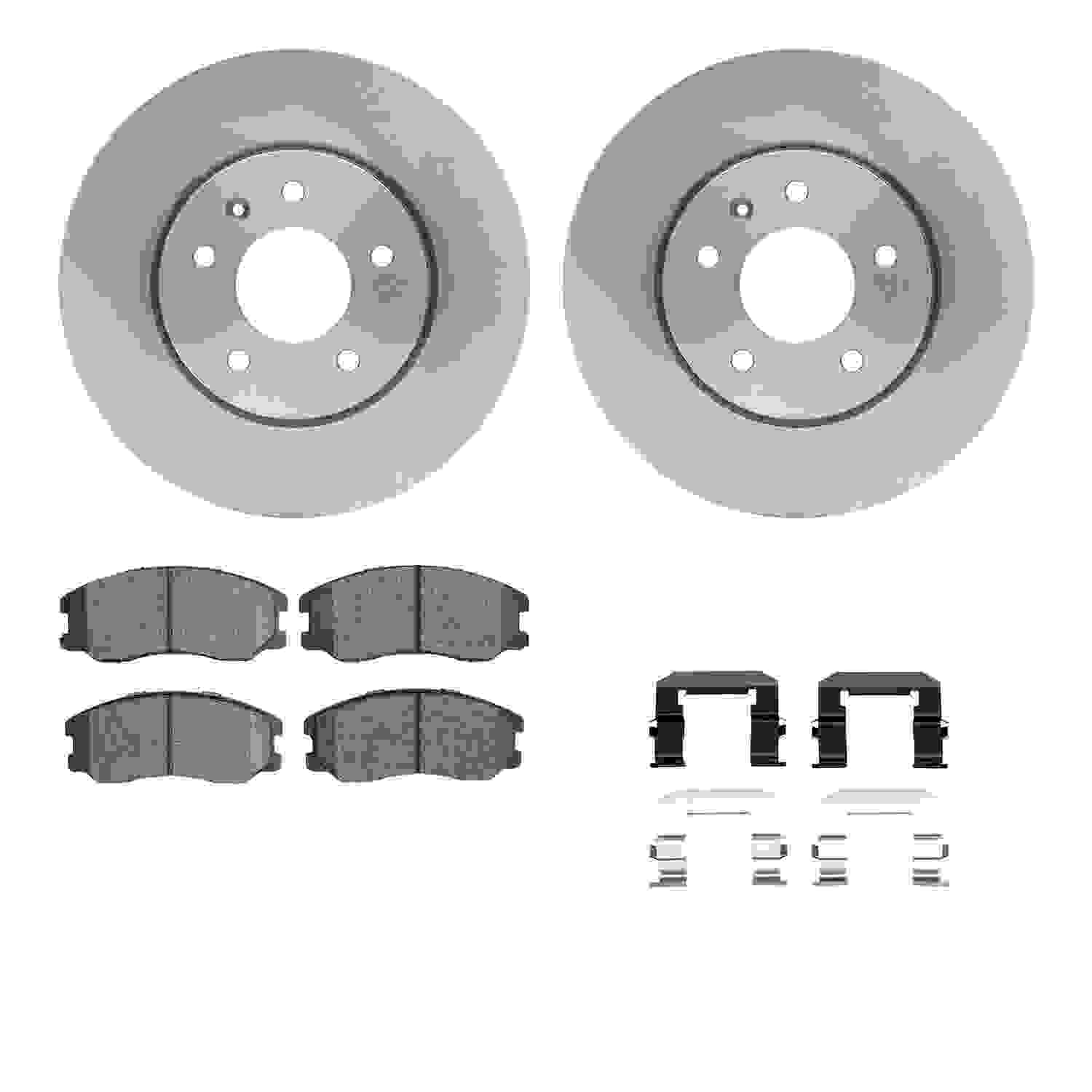 Dynamic Friction Company Disc Brake Pad and Rotor / Drum Brake Shoe and Drum Kit 6312-47060