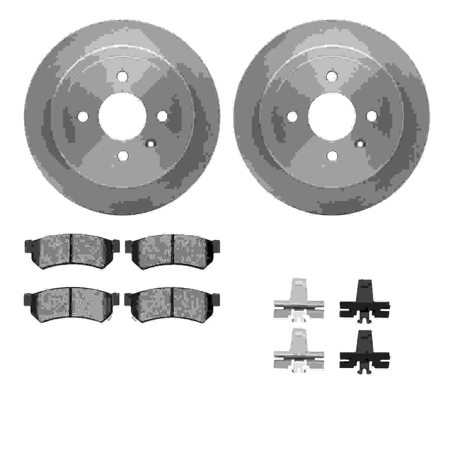 Dynamic Friction Company Disc Brake Pad and Rotor / Drum Brake Shoe and Drum Kit 6312-47070