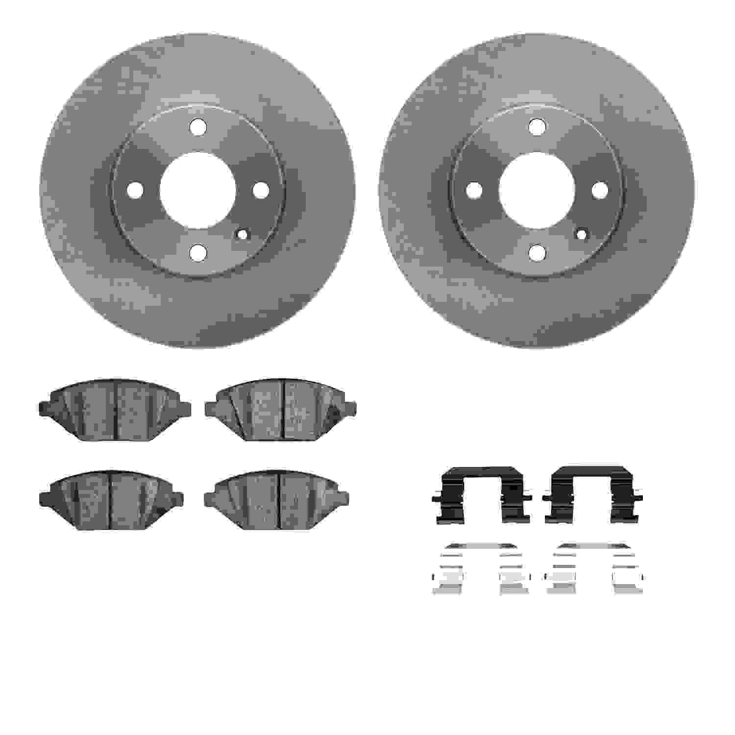 Dynamic Friction Company Disc Brake Pad and Rotor / Drum Brake Shoe and Drum Kit 6312-47075