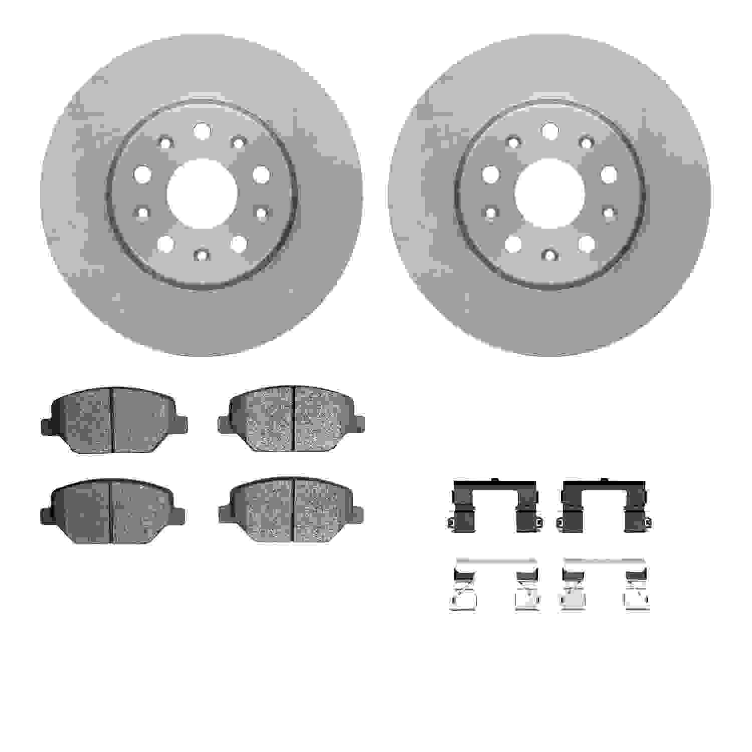 Dynamic Friction Company Disc Brake Pad and Rotor / Drum Brake Shoe and Drum Kit 6312-47076