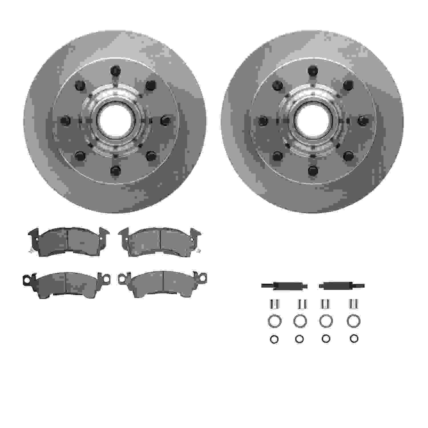 Dynamic Friction Company Disc Brake Pad and Rotor / Drum Brake Shoe and Drum Kit 6312-48002