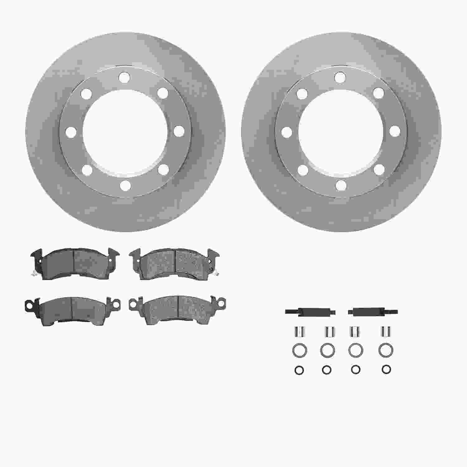 Dynamic Friction Company Disc Brake Pad and Rotor / Drum Brake Shoe and Drum Kit 6312-48008