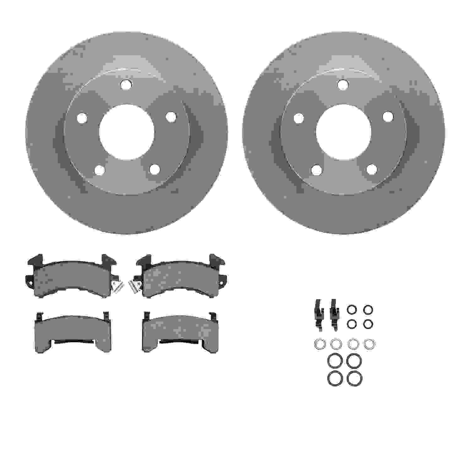 Dynamic Friction Company Disc Brake Pad and Rotor / Drum Brake Shoe and Drum Kit 6312-48014