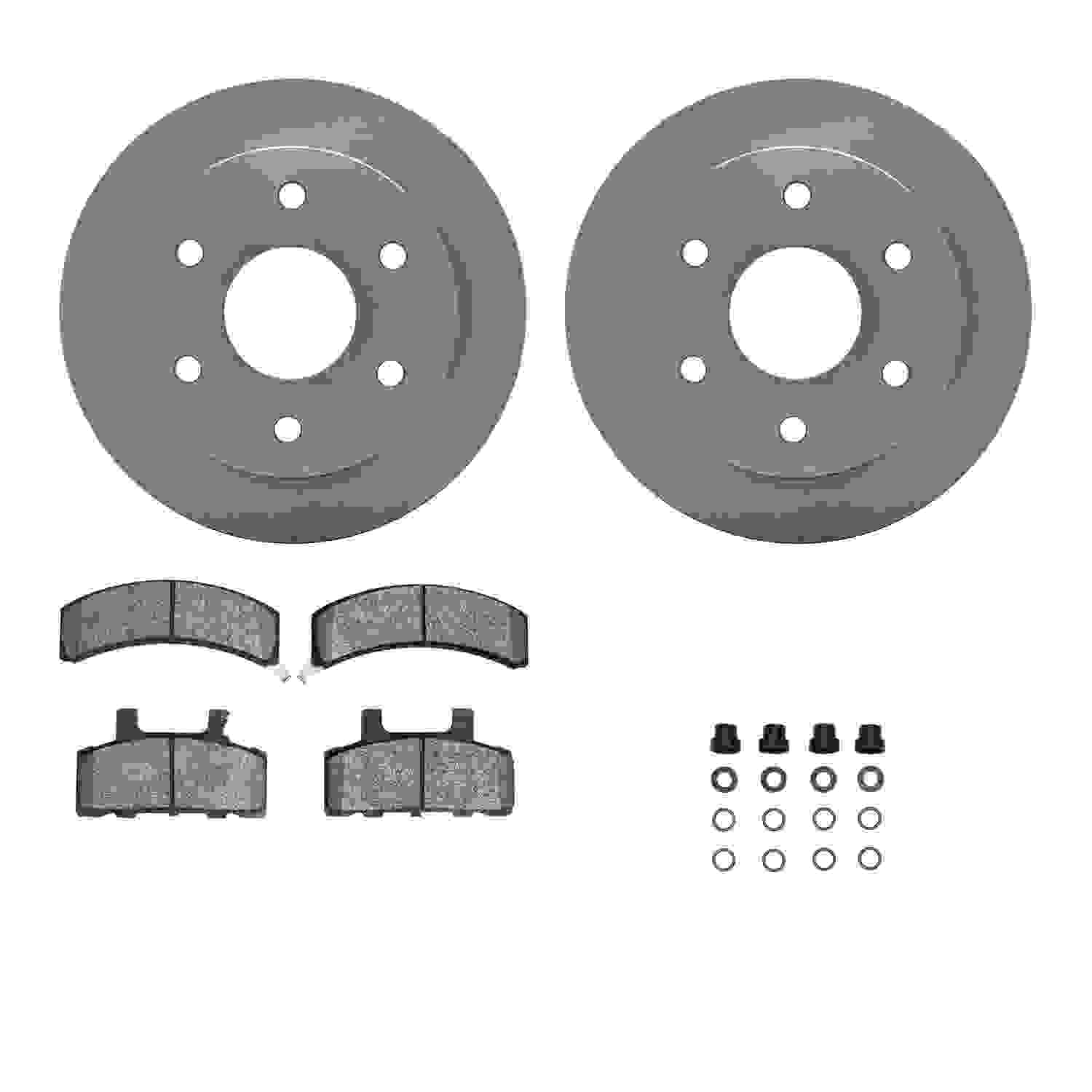 Dynamic Friction Company Disc Brake Pad and Rotor / Drum Brake Shoe and Drum Kit 6312-48017