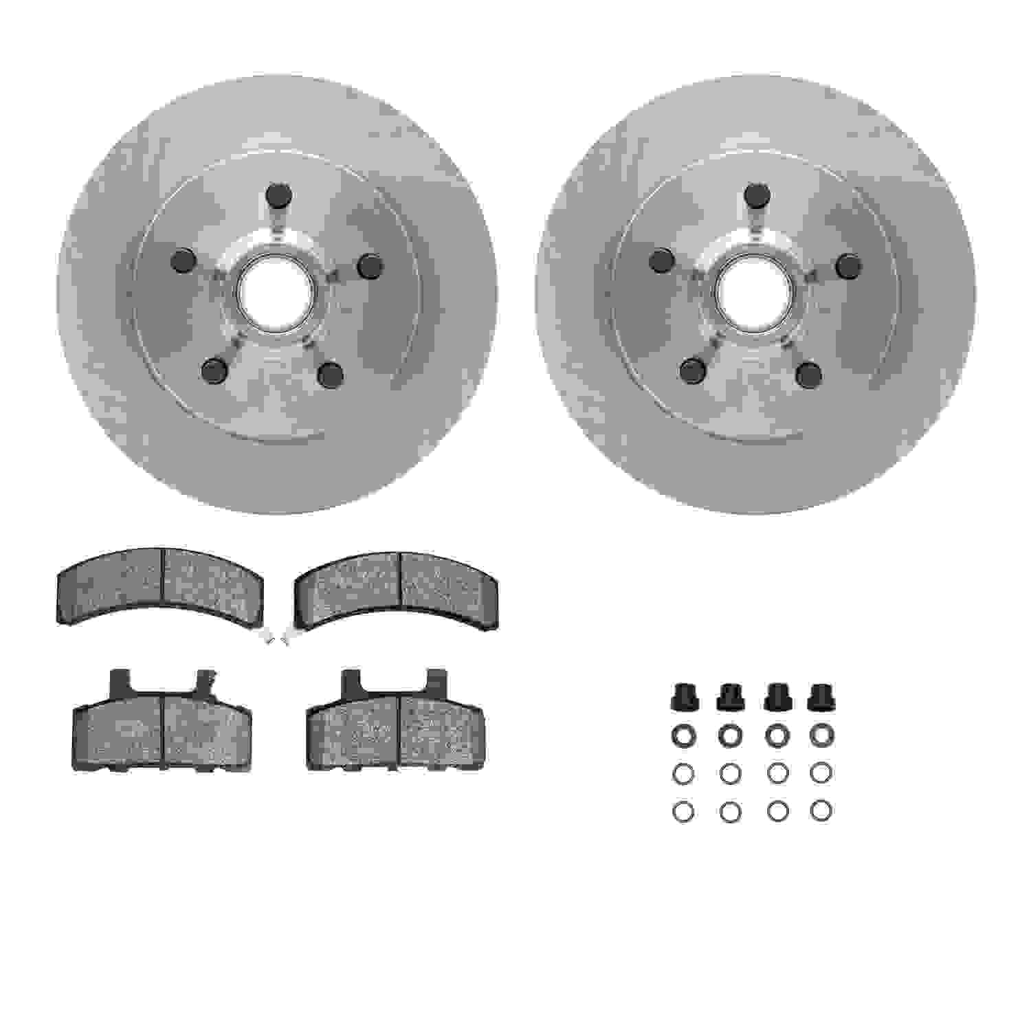 Dynamic Friction Company Disc Brake Pad and Rotor / Drum Brake Shoe and Drum Kit 6312-48018