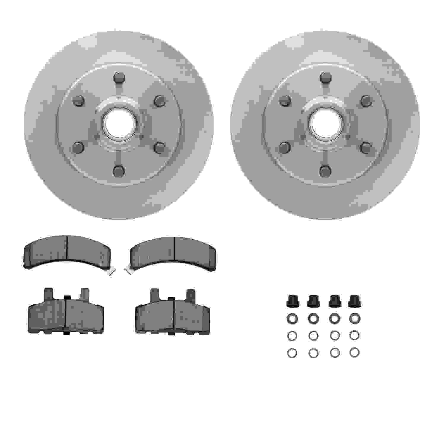 Dynamic Friction Company Disc Brake Pad and Rotor / Drum Brake Shoe and Drum Kit 6312-48021