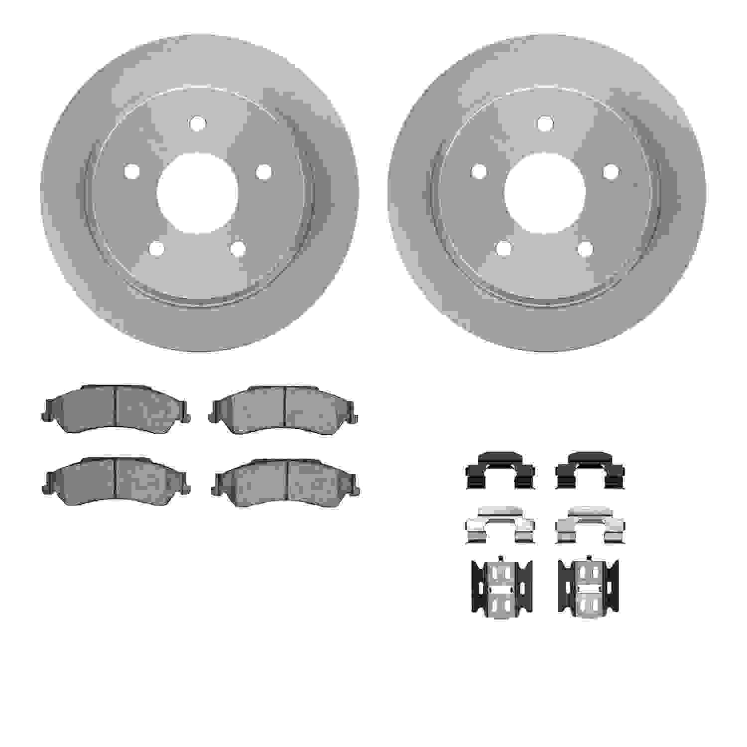 Dynamic Friction Company Disc Brake Pad and Rotor / Drum Brake Shoe and Drum Kit 6312-48034