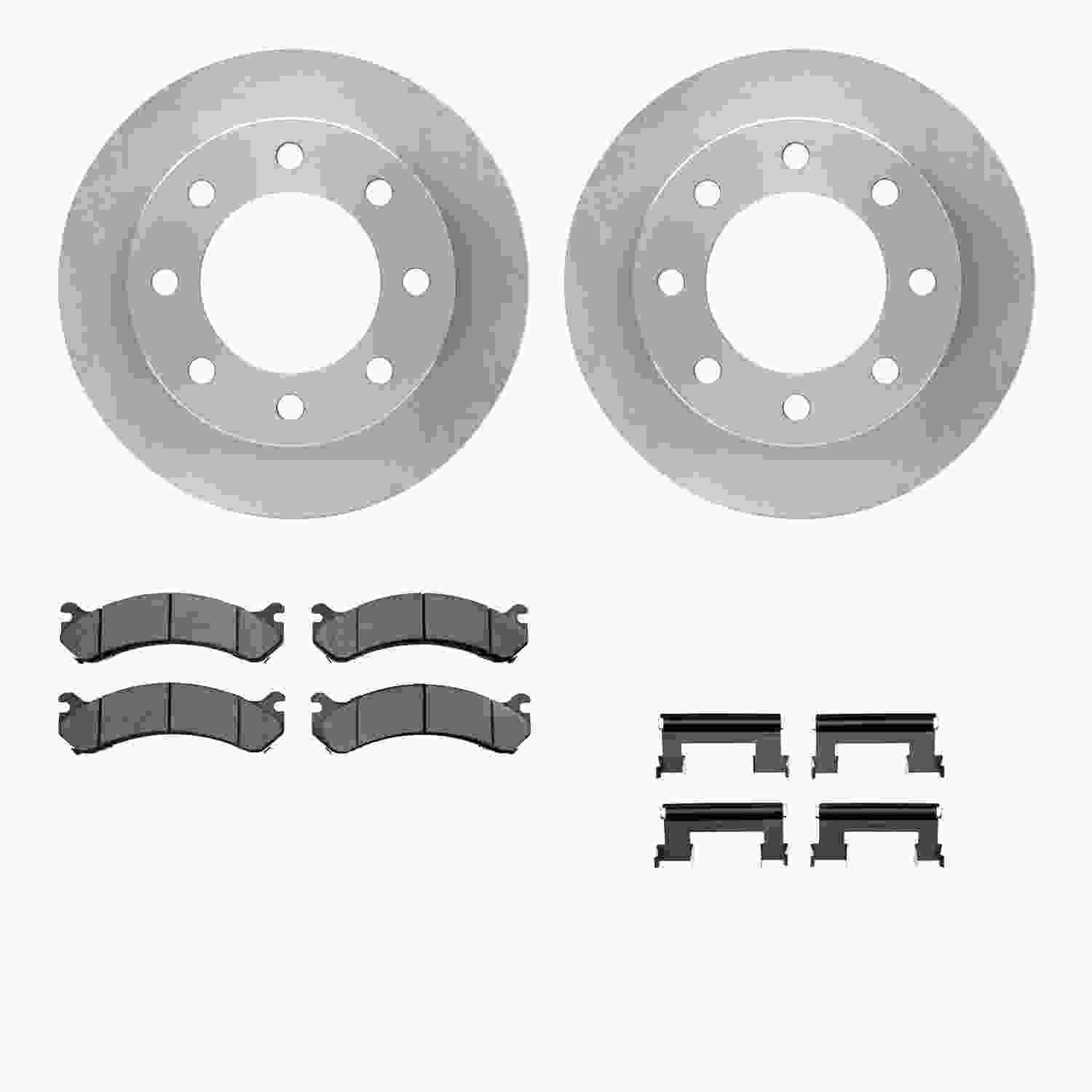 Dynamic Friction Company Disc Brake Pad and Rotor / Drum Brake Shoe and Drum Kit 6312-48036