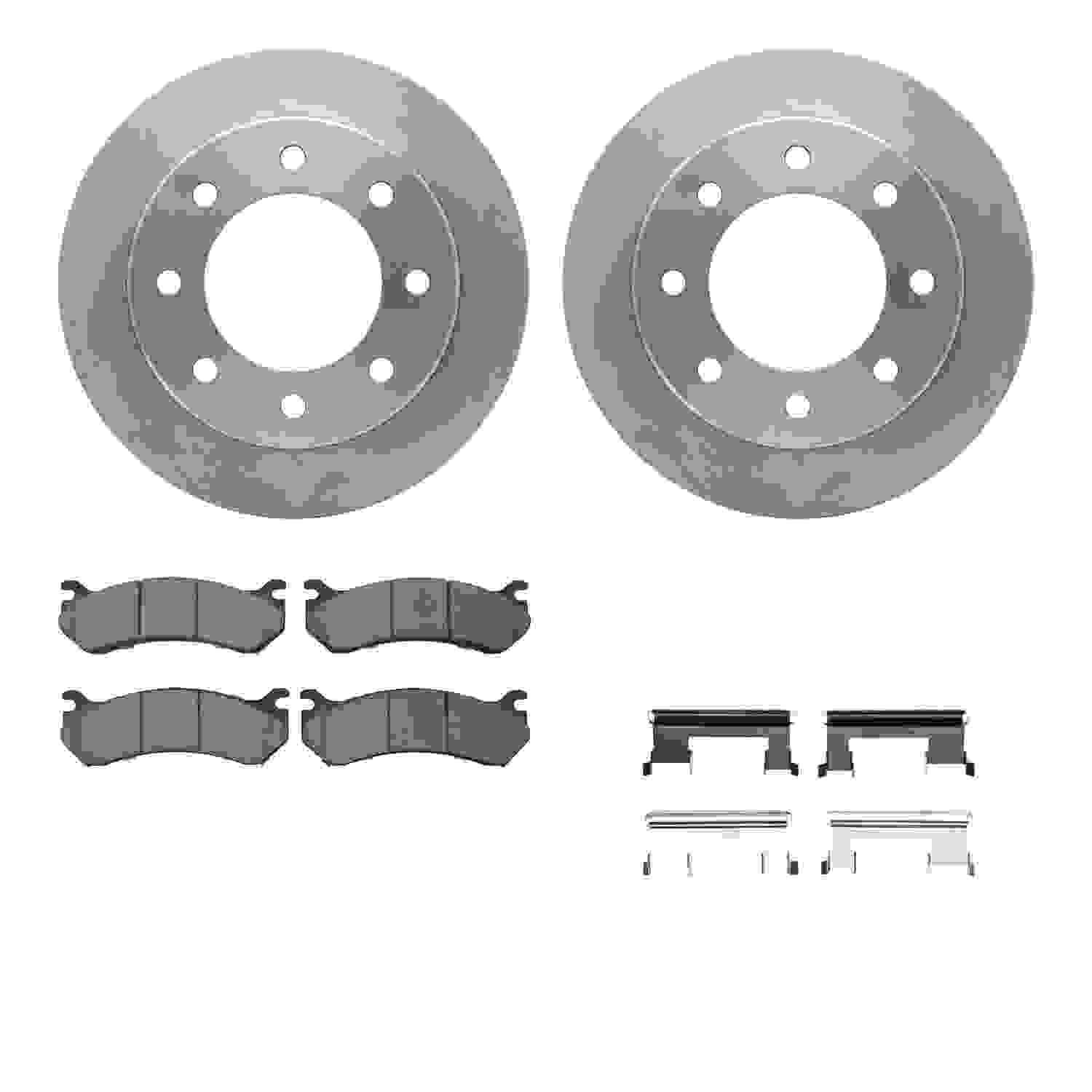 Dynamic Friction Company Disc Brake Pad and Rotor / Drum Brake Shoe and Drum Kit 6312-48039