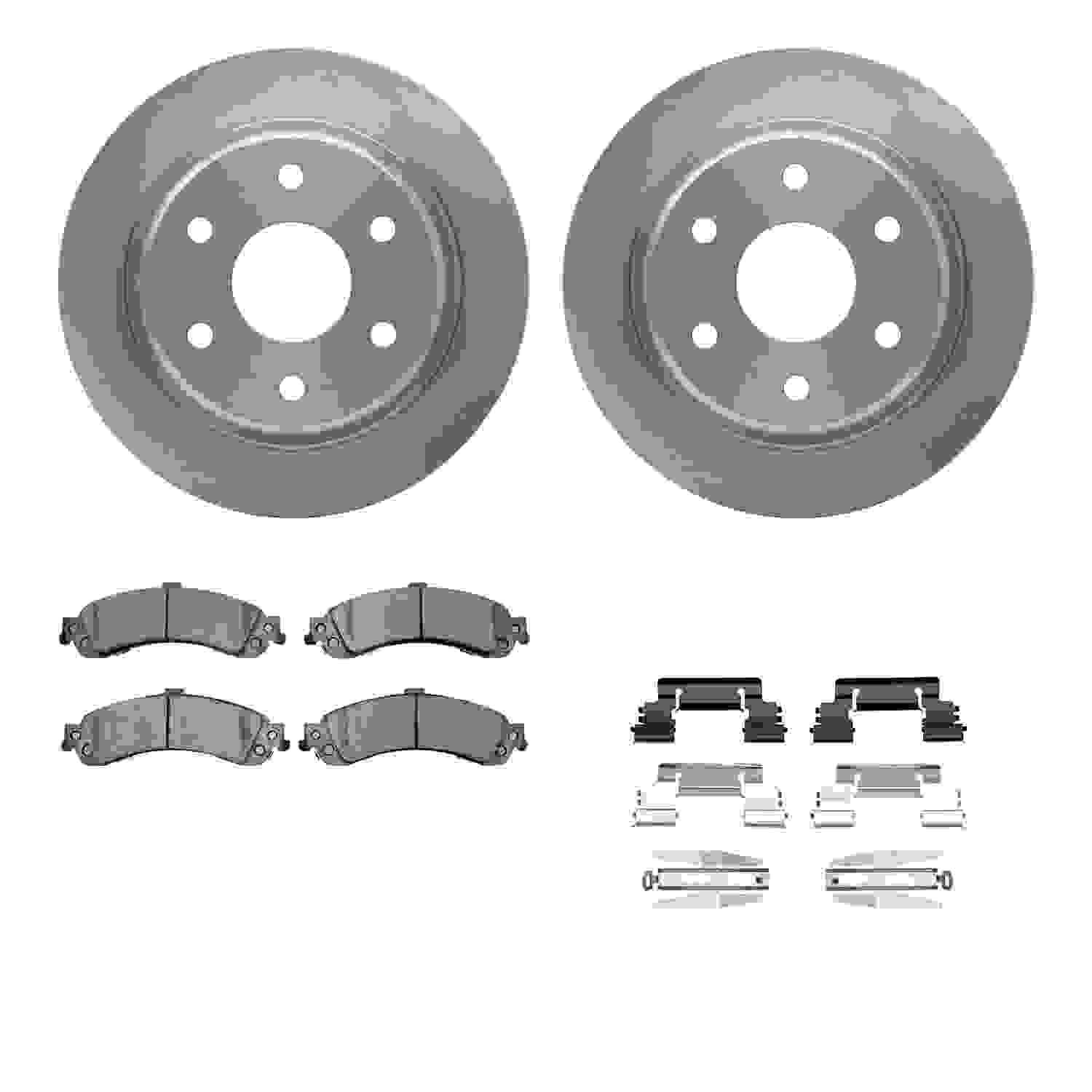 Dynamic Friction Company Disc Brake Pad and Rotor / Drum Brake Shoe and Drum Kit 6312-48044