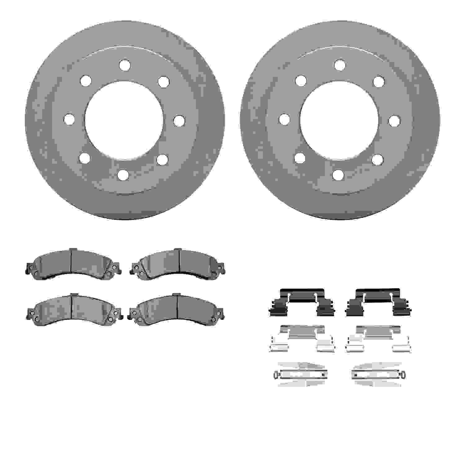 Dynamic Friction Company Disc Brake Pad and Rotor / Drum Brake Shoe and Drum Kit 6312-48045