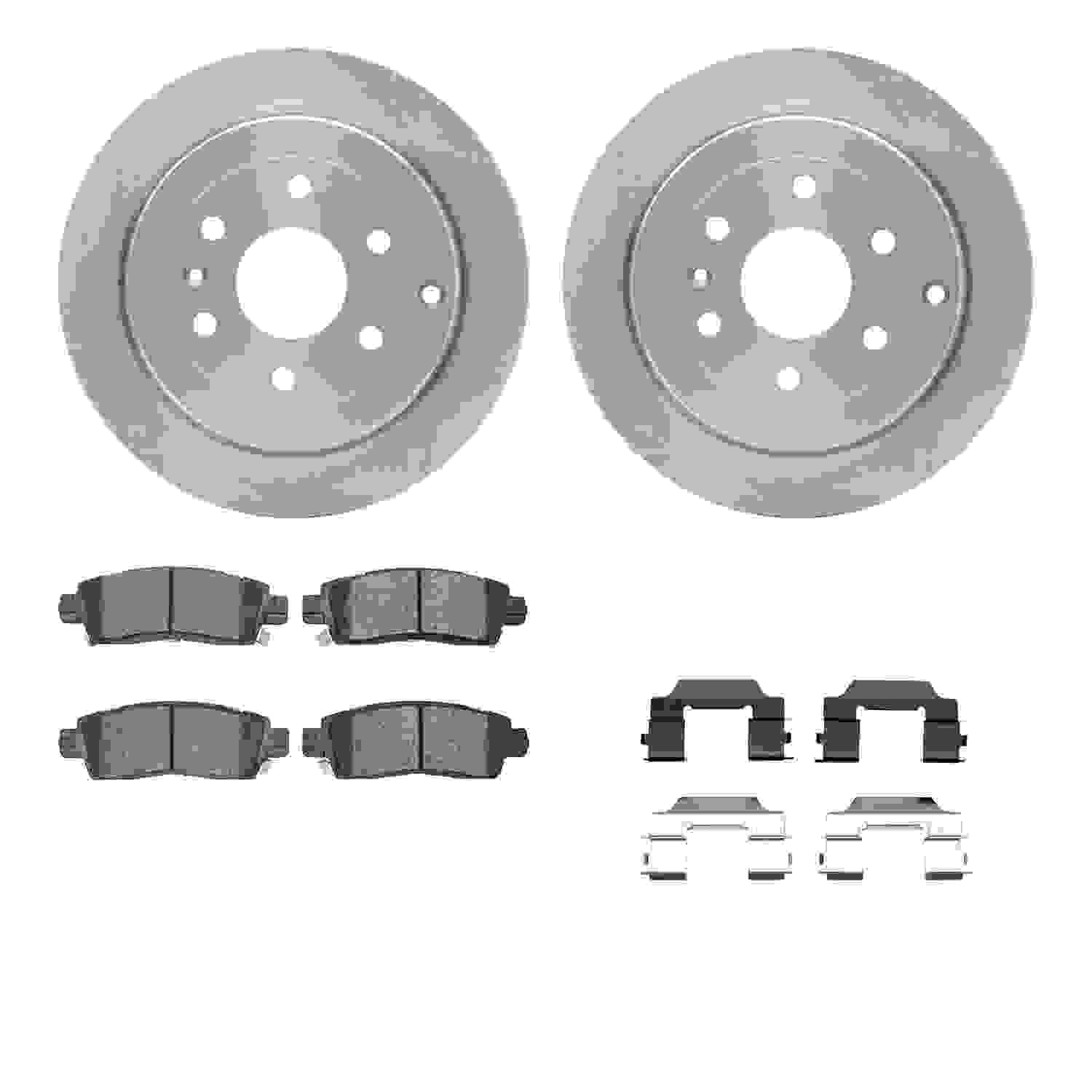 Dynamic Friction Company Disc Brake Pad and Rotor / Drum Brake Shoe and Drum Kit 6312-48049