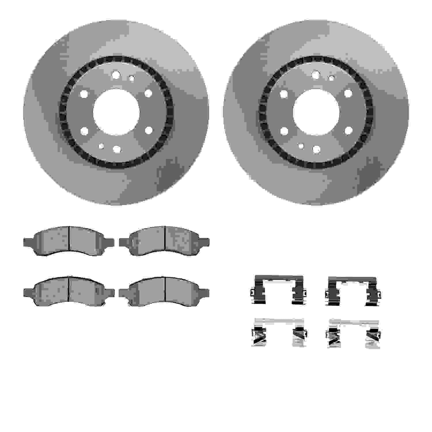 Dynamic Friction Company Disc Brake Pad and Rotor / Drum Brake Shoe and Drum Kit 6312-48058