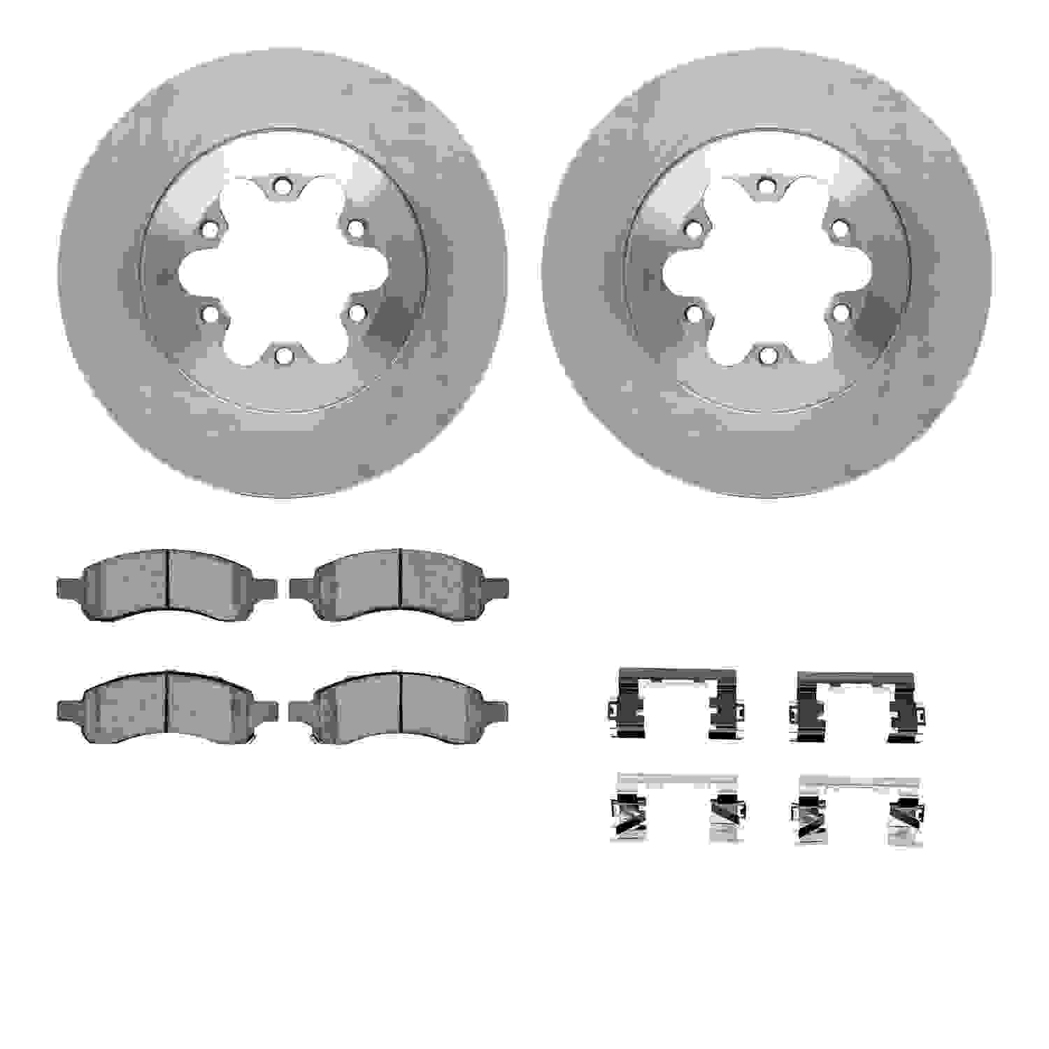 Dynamic Friction Company Disc Brake Pad and Rotor / Drum Brake Shoe and Drum Kit 6312-48060