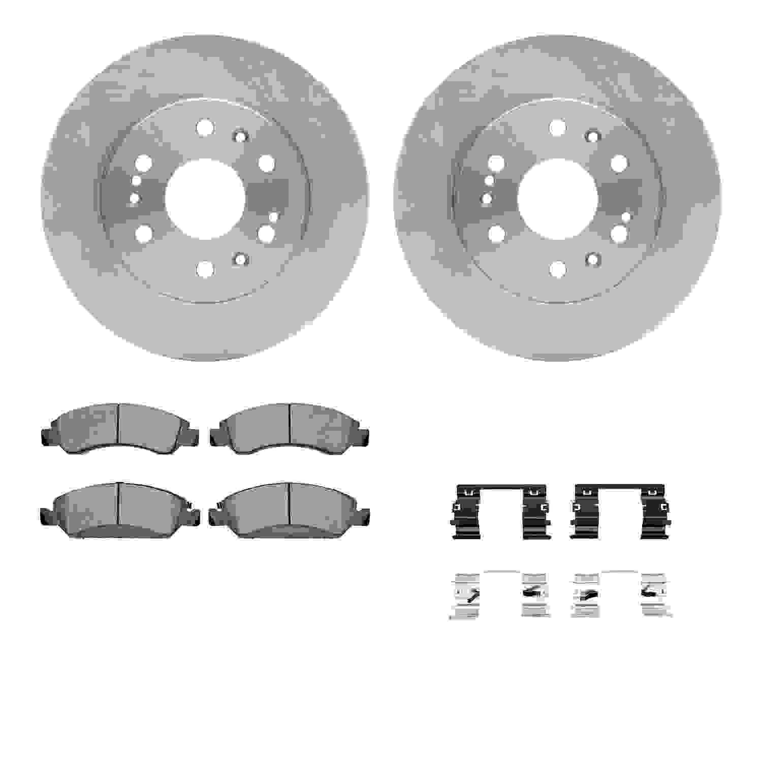 Dynamic Friction Company Disc Brake Pad and Rotor / Drum Brake Shoe and Drum Kit 6312-48065