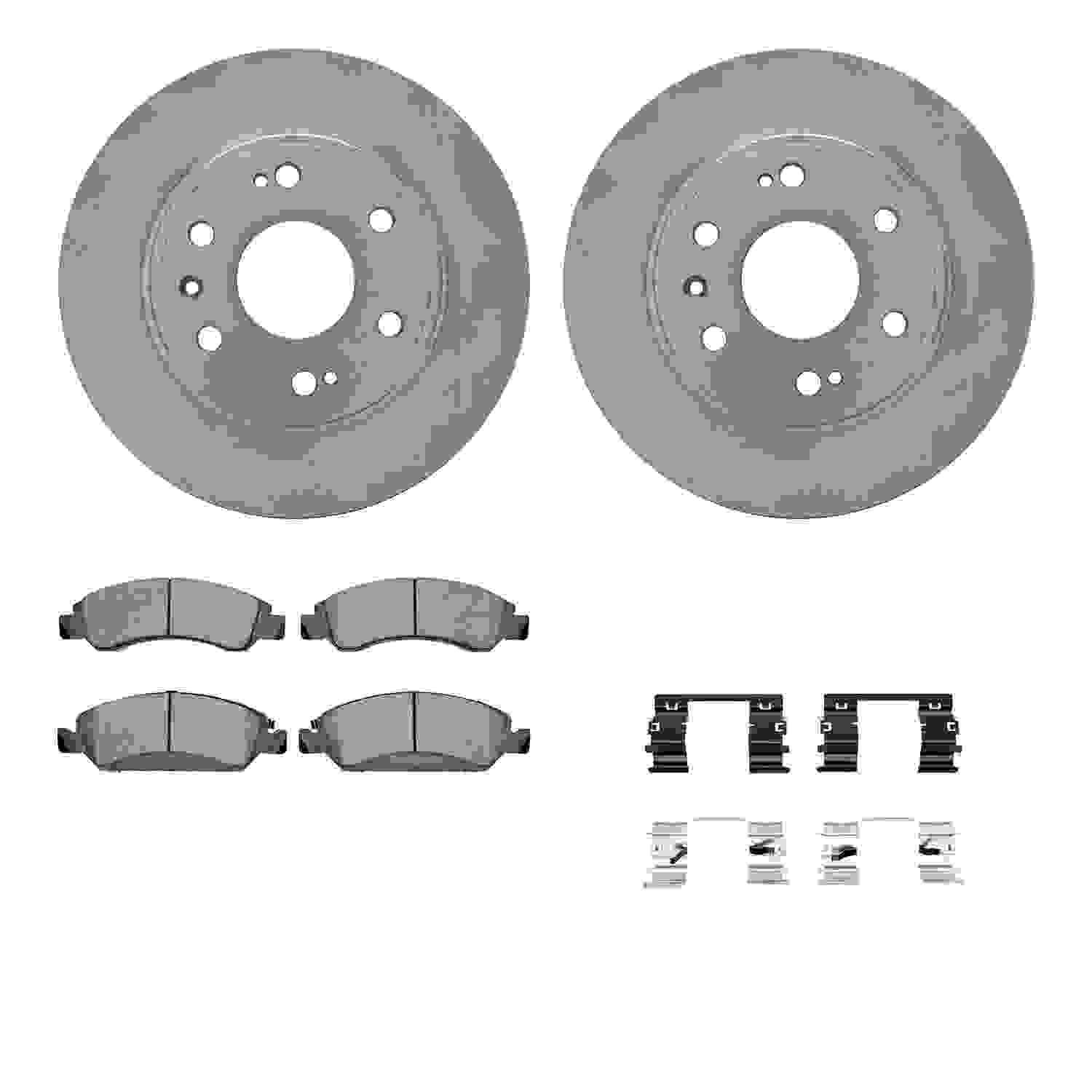 Dynamic Friction Company Disc Brake Pad and Rotor / Drum Brake Shoe and Drum Kit 6312-48066